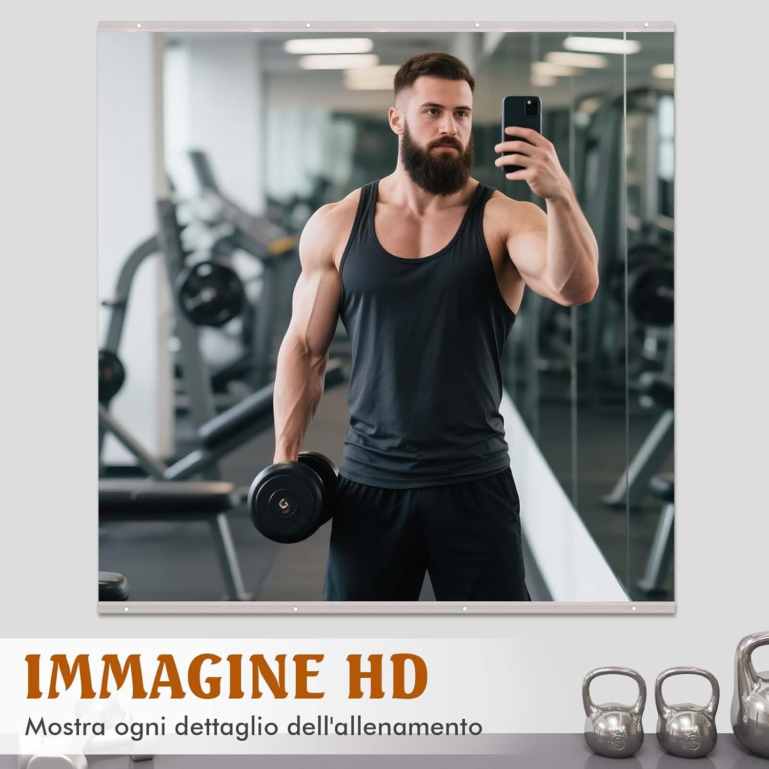 Weer Specchio da Palestra 140x42cm (2 pezzi) - immagine 5