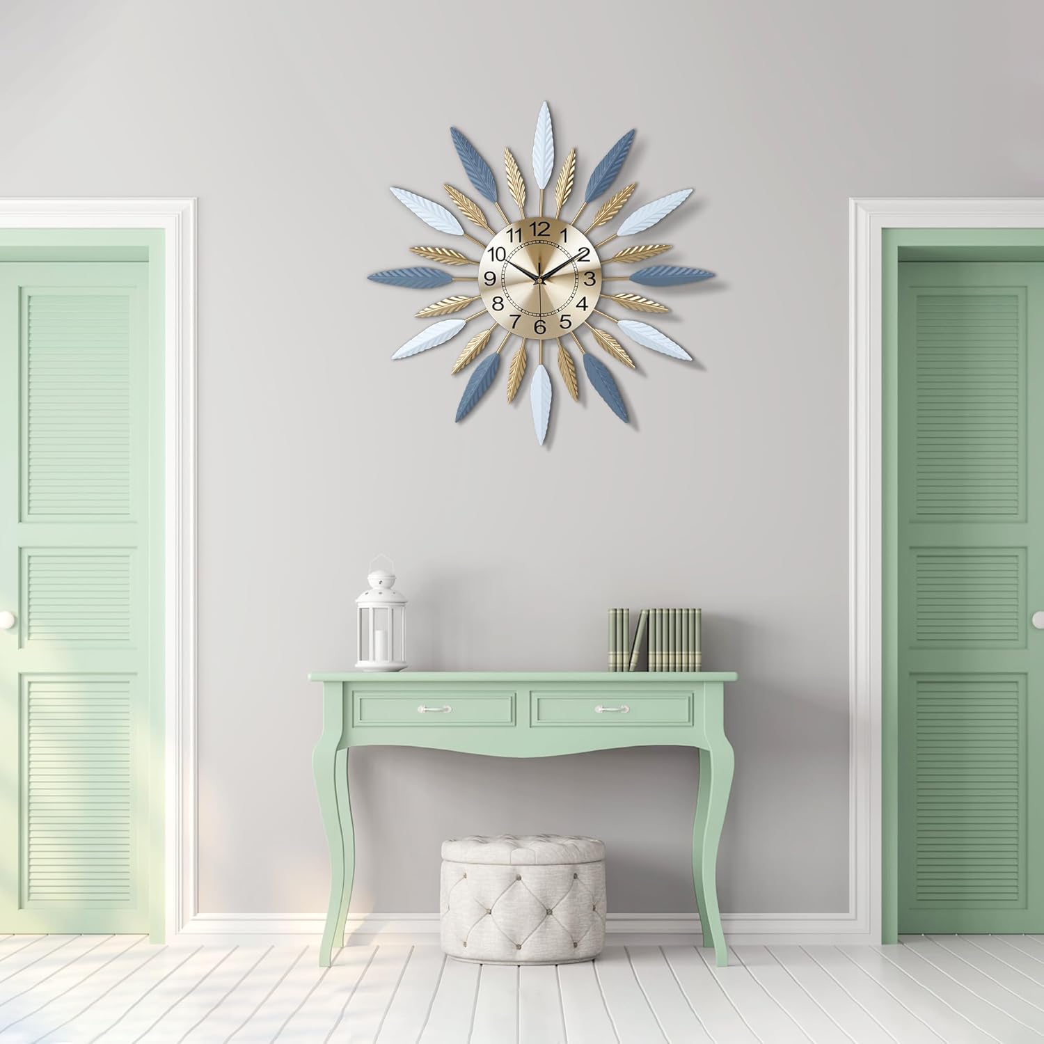 Lafocuse Orologio da Parete Oro Grande 56cm - immagine 3