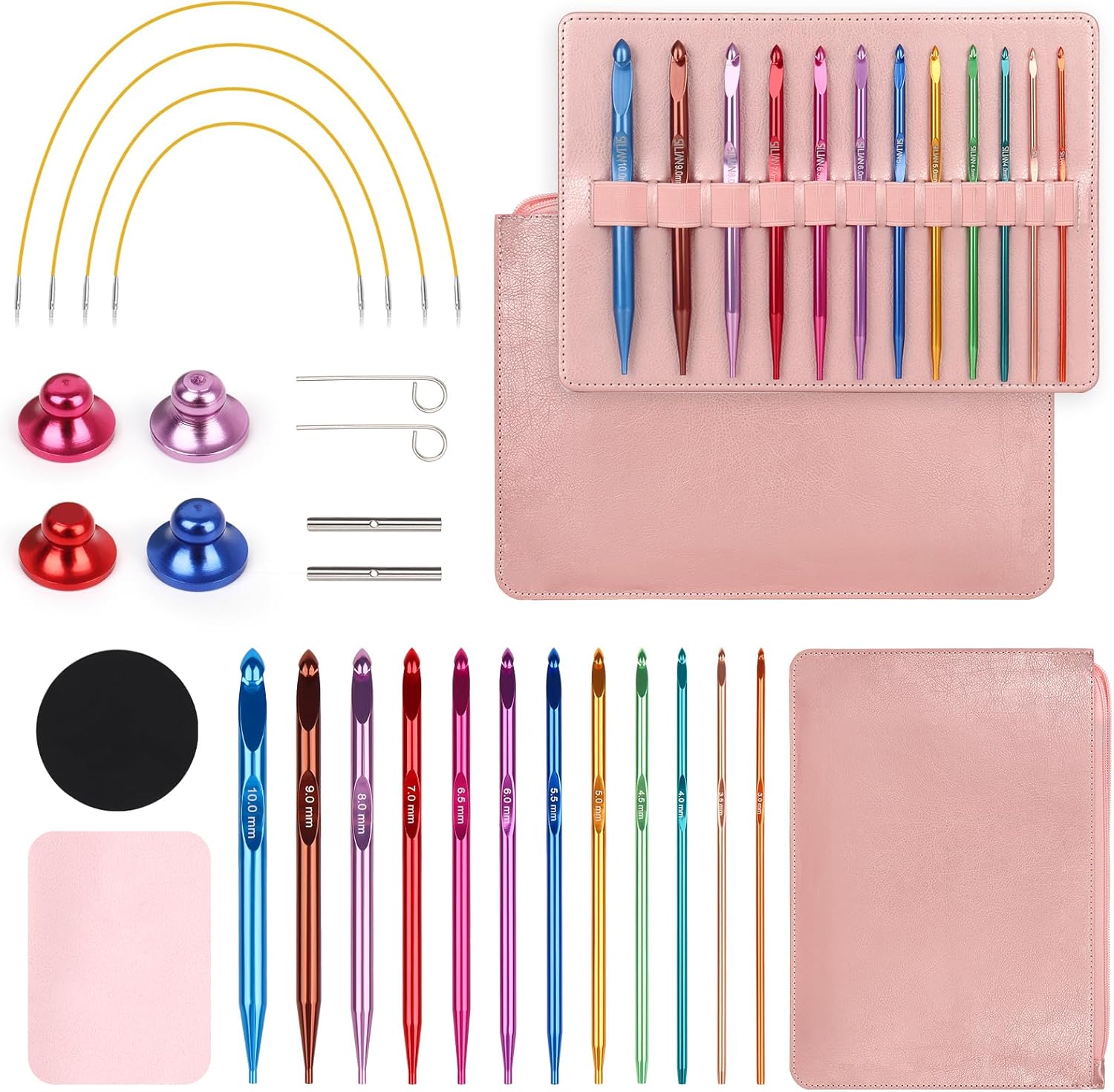 Coopay Set 12 Uncinetti Tunisini Intercambiabili - immagine 1