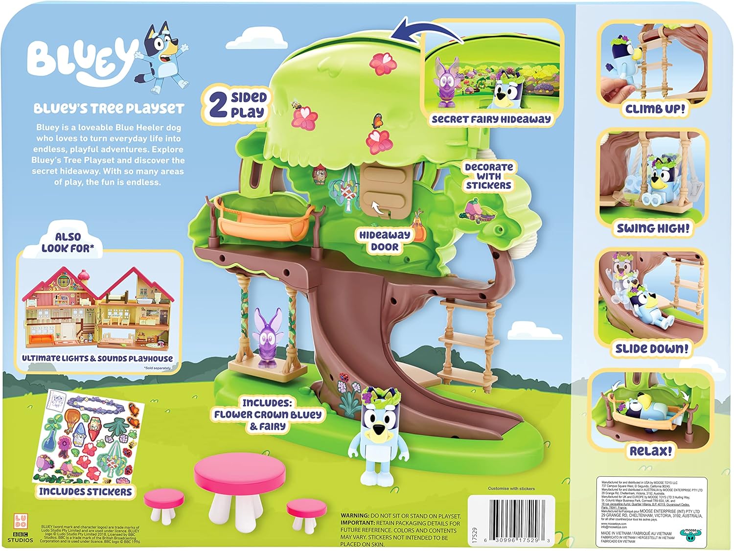 Bluey 17529 Tree Playset, Verde, Medium - immagine 15