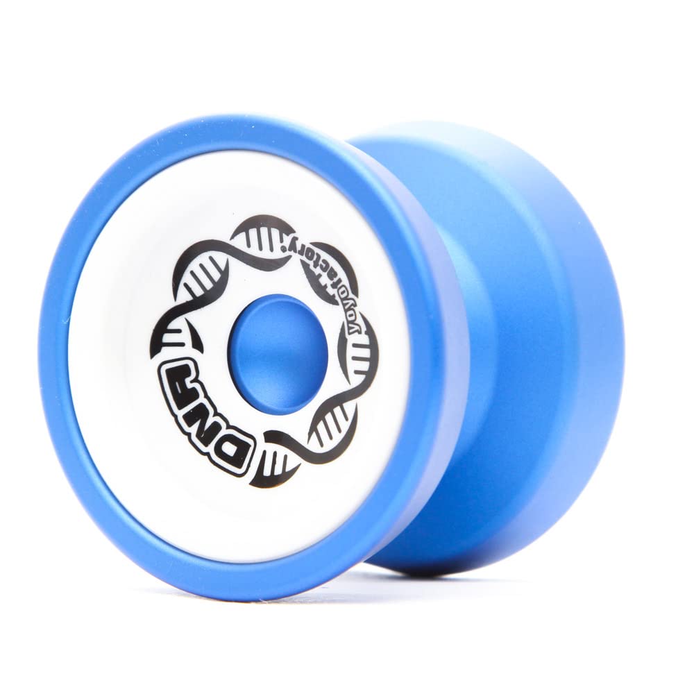 YoyoFactory Dna Yo-Yo in Metallo, Blu Bianco