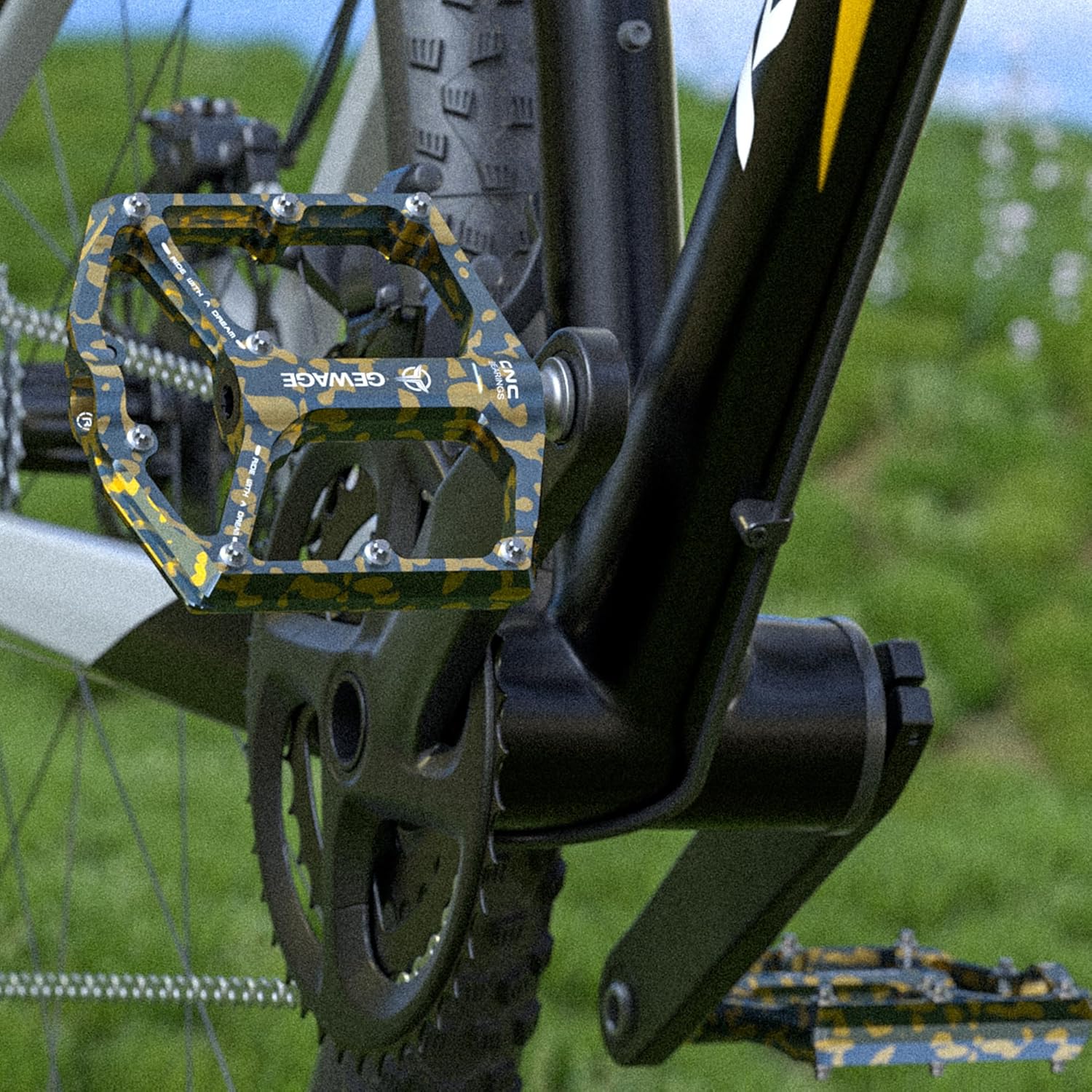 Gewage Pedali Bici Piatta 3 Cuscinetti - immagine 2