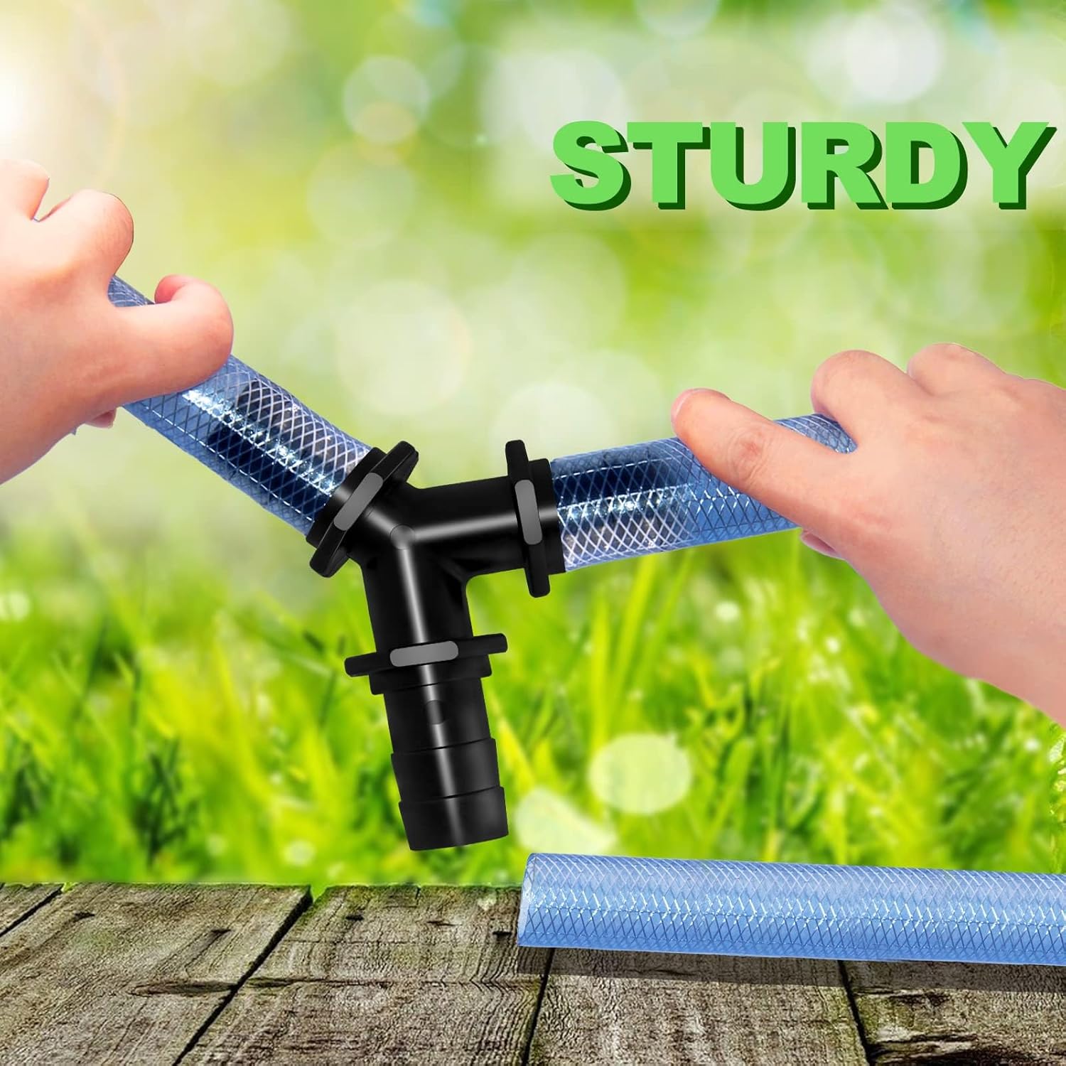 Longrun Pond Hose Adapter 1 Inch Tees Barb Fitting - immagine 4