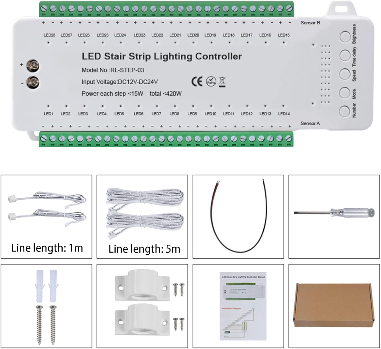 Xlsbz Controller LED con Sensore di Movimento - immagine 3