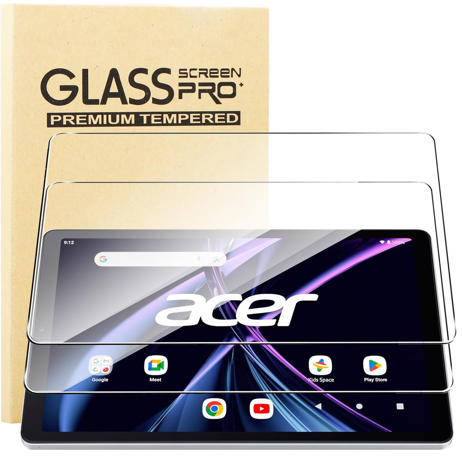 Pellicola Vetro Temperato per Acer Iconia Tab A10