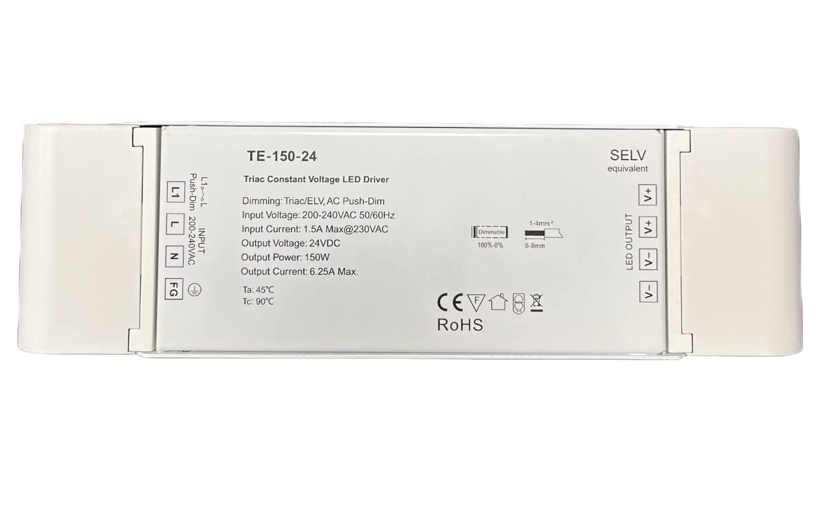 Trasformatore Alimentatore Dimmerabile 24V 150W - immagine 3