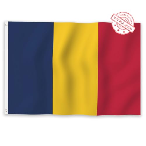 Aoihrraan Romania Bandiera 180x300cm Doppio Lato