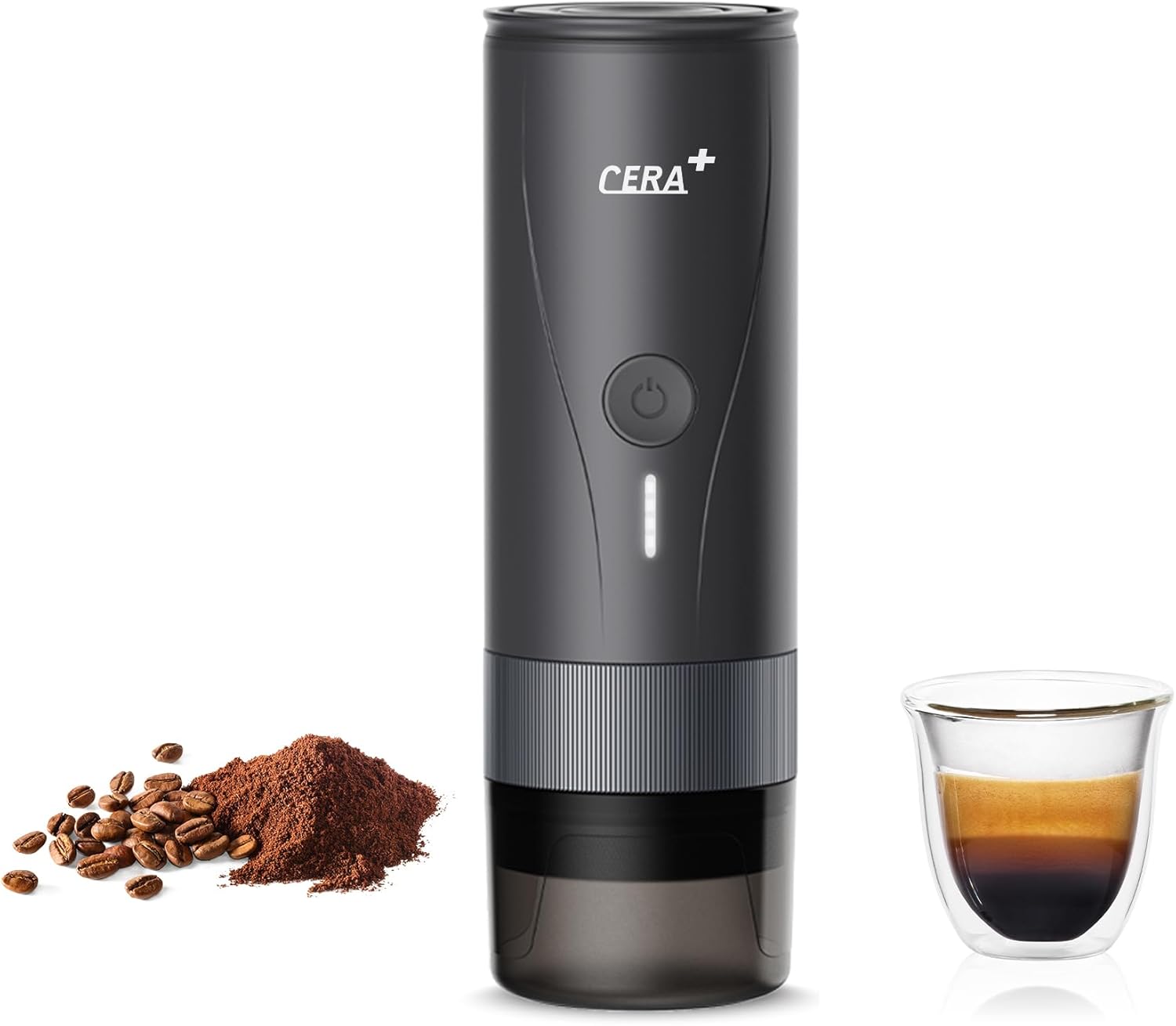 Cera+ Macchina Caffè Espresso Portatile Pro Autoriscaldante