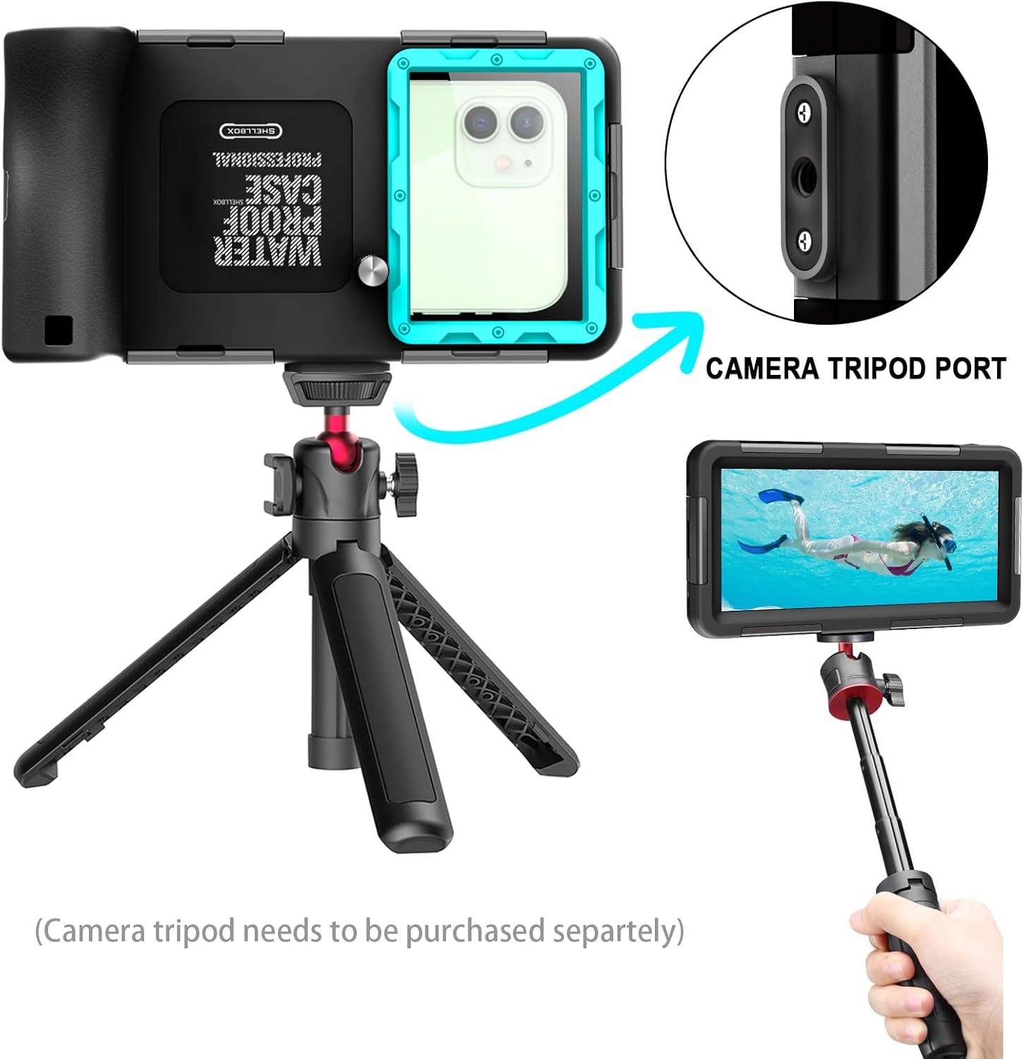 Custodia Impermeabile Smartphone IPX8 15m Subacquea - immagine 6