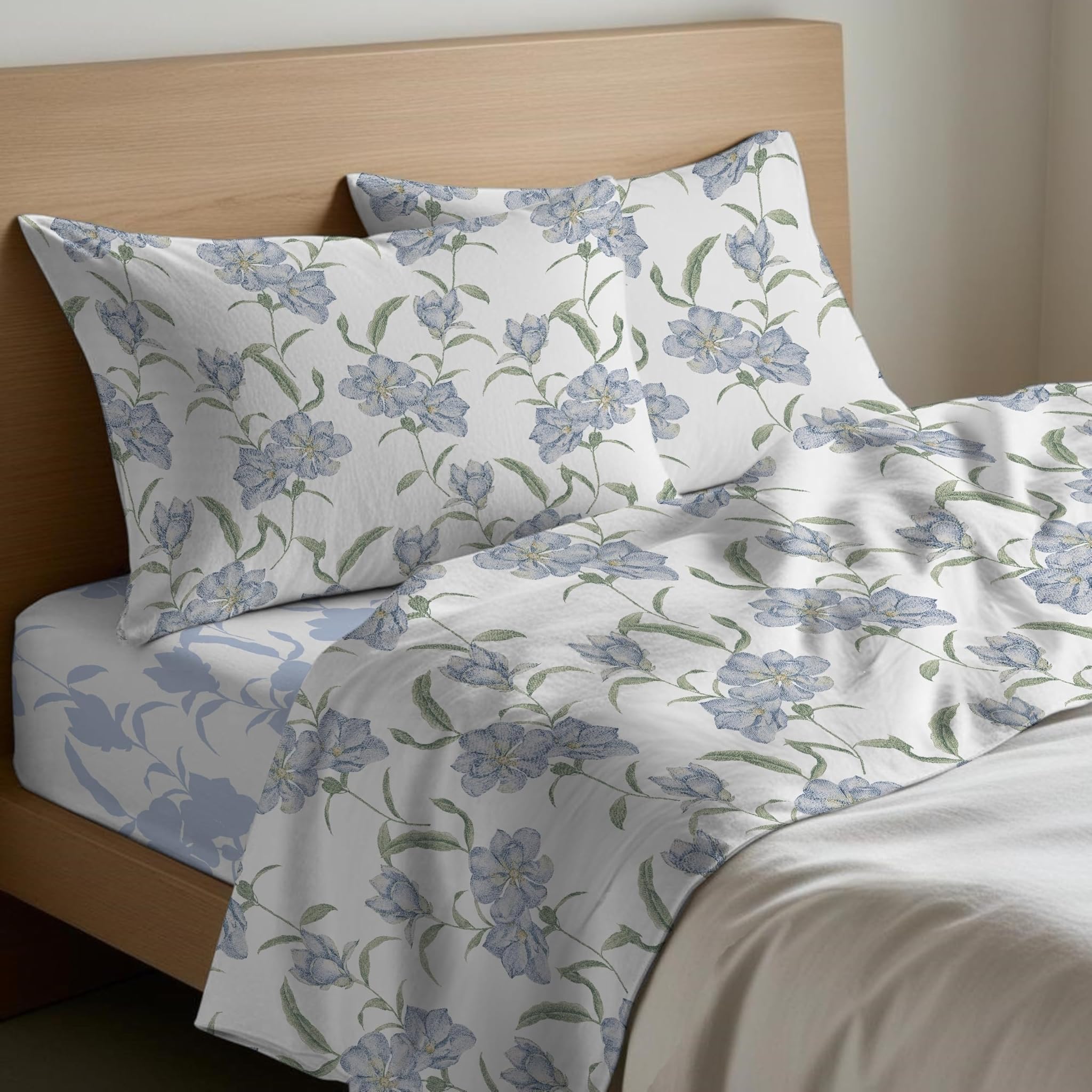 Mahome Set Completo Letto Flanella 100% Cotone Matrimoniale