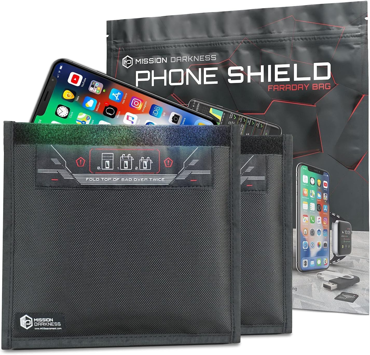 Mission Darkness Faraday Bag per Telefoni (2-Pack) - immagine 6