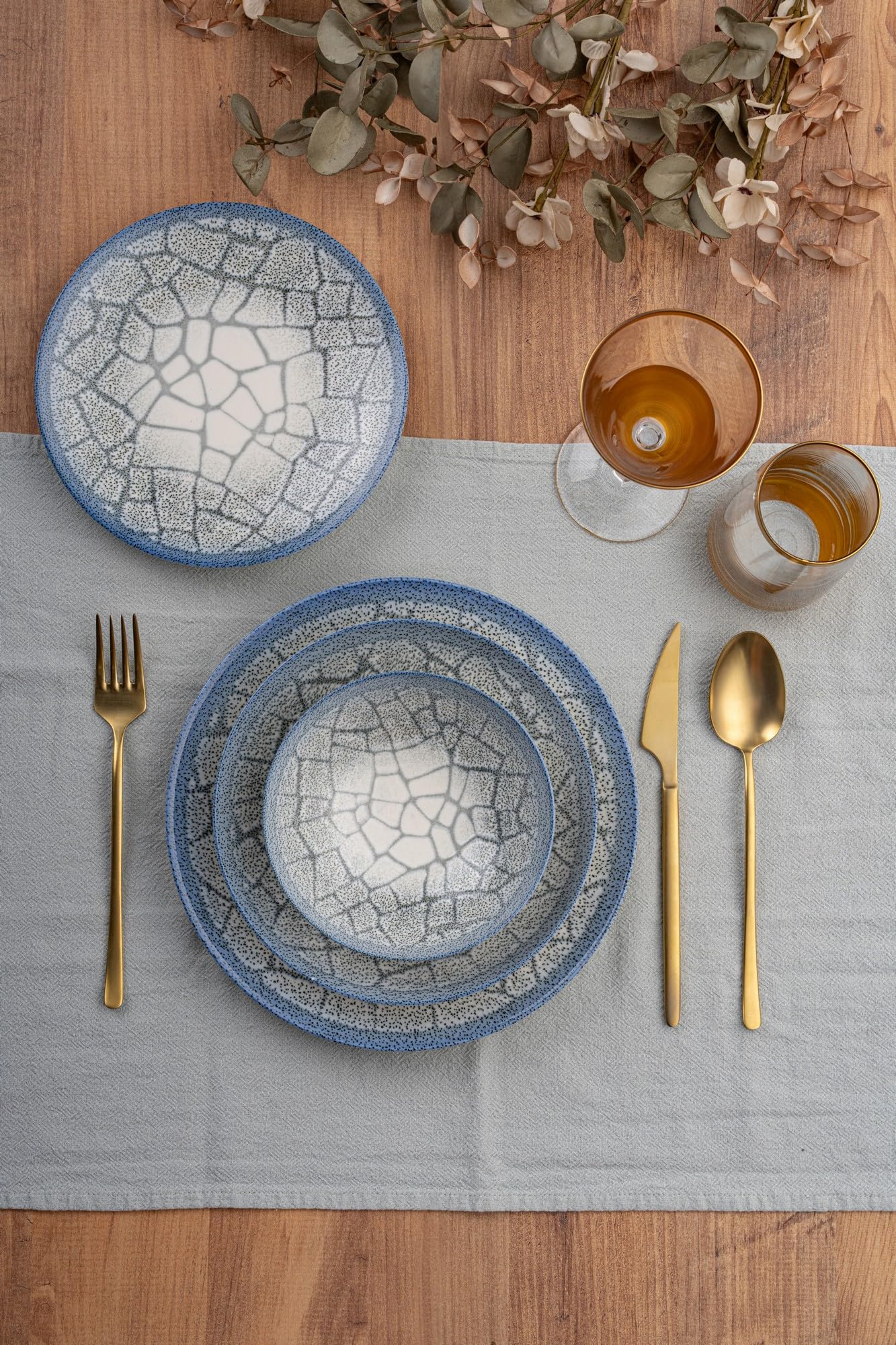 Set Piatti 24 Pezzi 100% Porcellana