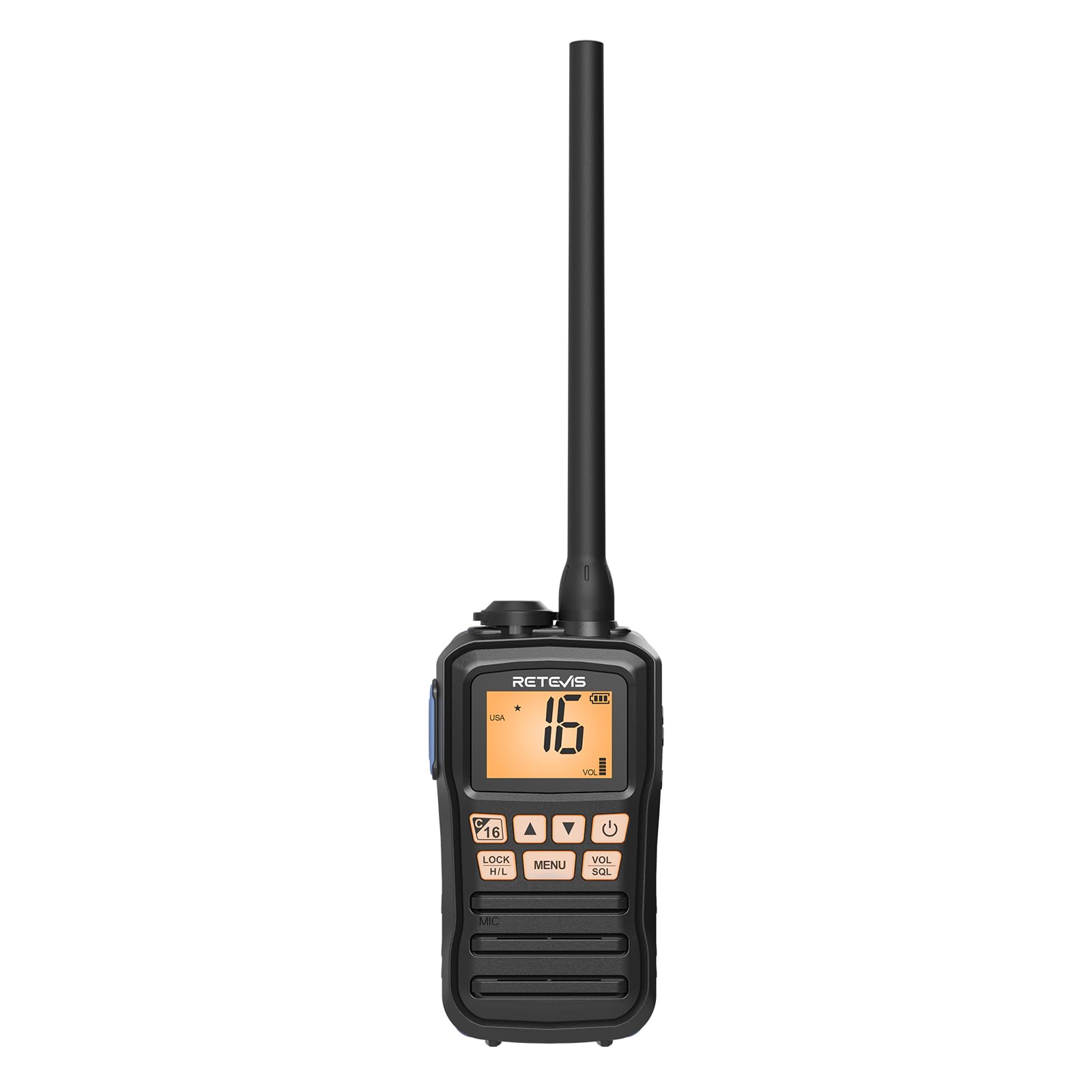 Retevis RM01P VHF Marino Portatile IP67, Nero