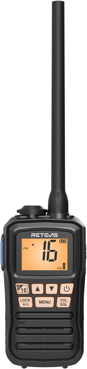 Retevis RM01P VHF Marino Portatile IP67, Nero - immagine 1