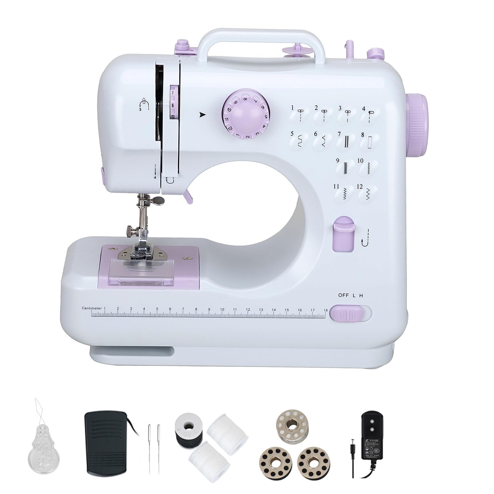 Mini Macchina da Cucire per Principianti 12 Punti