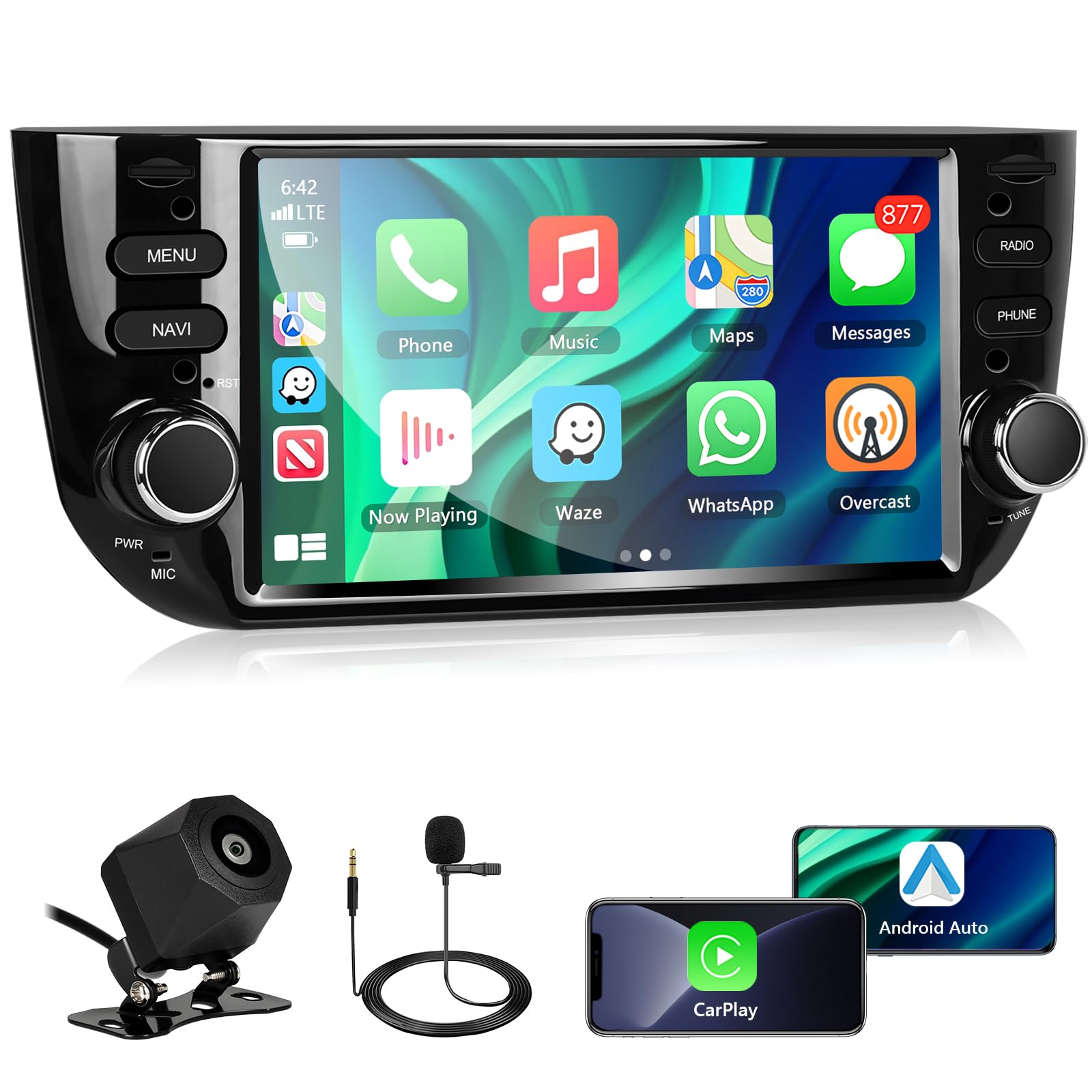 Autoradio per Fiat Punto 10-16/Linea 12-15 con Carplay