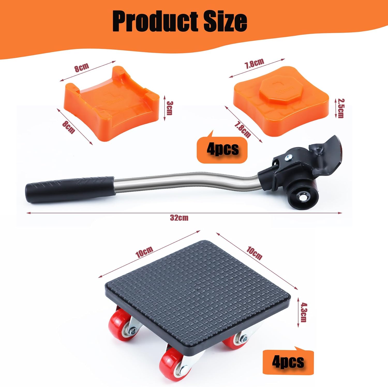 Qingning Kit Sollevatore per Mobili 500kg - immagine 2