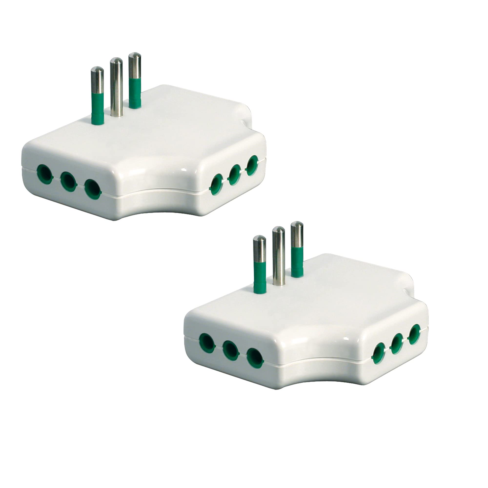 Fanton 82250-B2 - Adattatore Tripla Piatta Salvaspazio (2 pz)