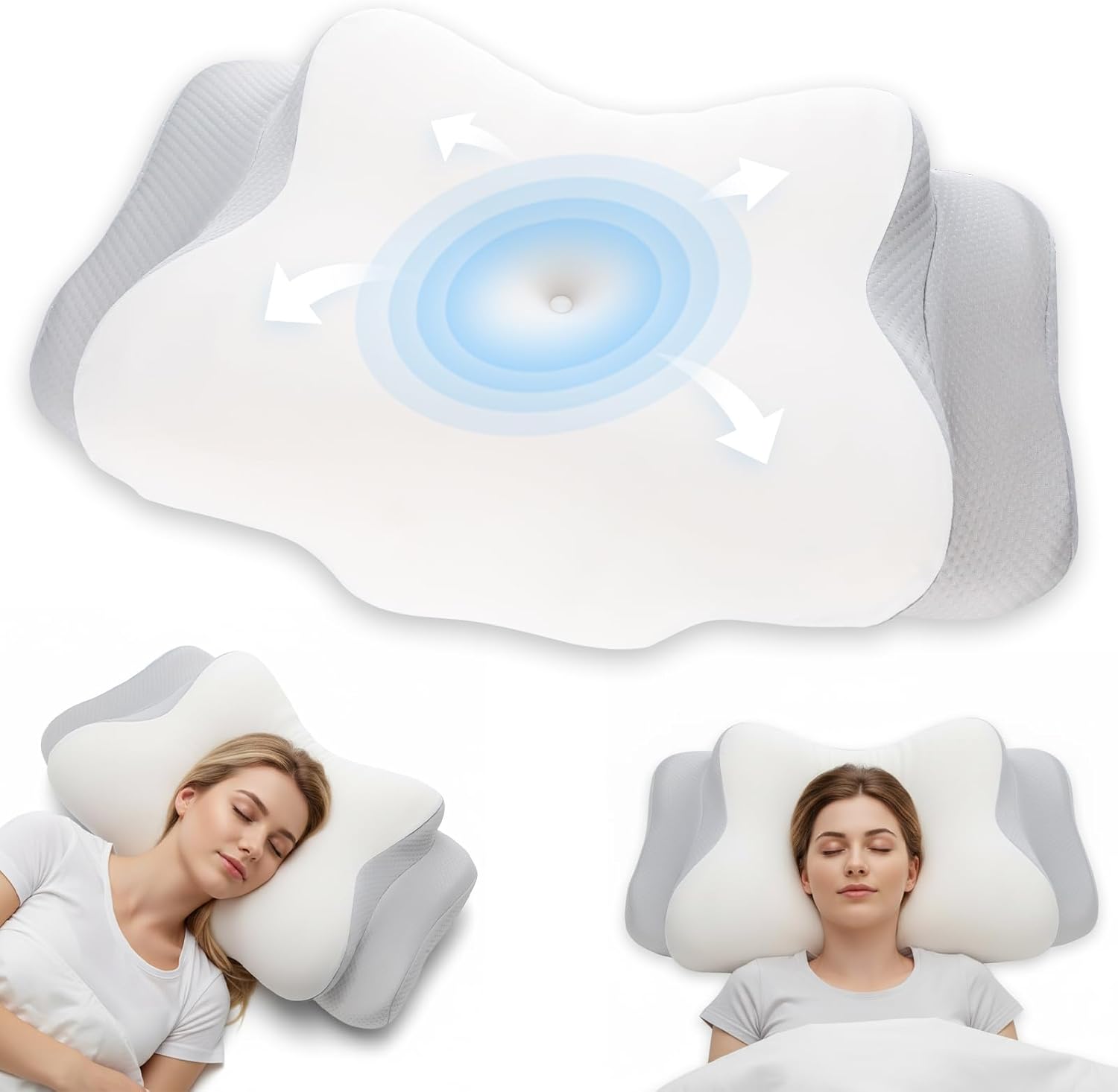 Romon Cuscino Cervicale Ergonomico in Memory Foam - immagine 1