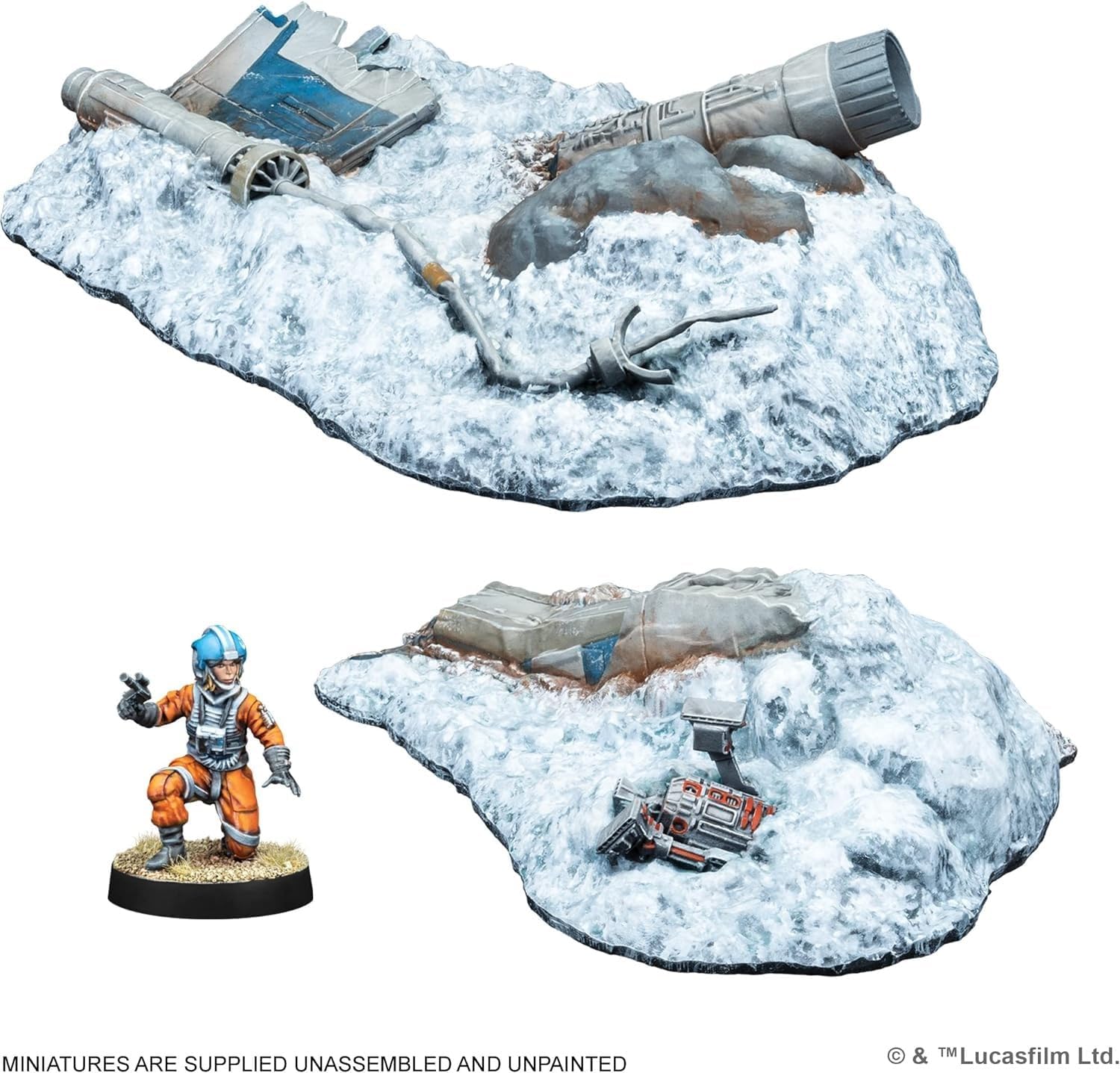 Star Wars Legion Crashed X-Wing Terrain Expansion | Two Player Battle Game | Miniatures Game | Strategy Game for Adults and Teens | Ages 14+ | Average Playtime 3 Hours | Made by Atomic Mass Games - immagine 5