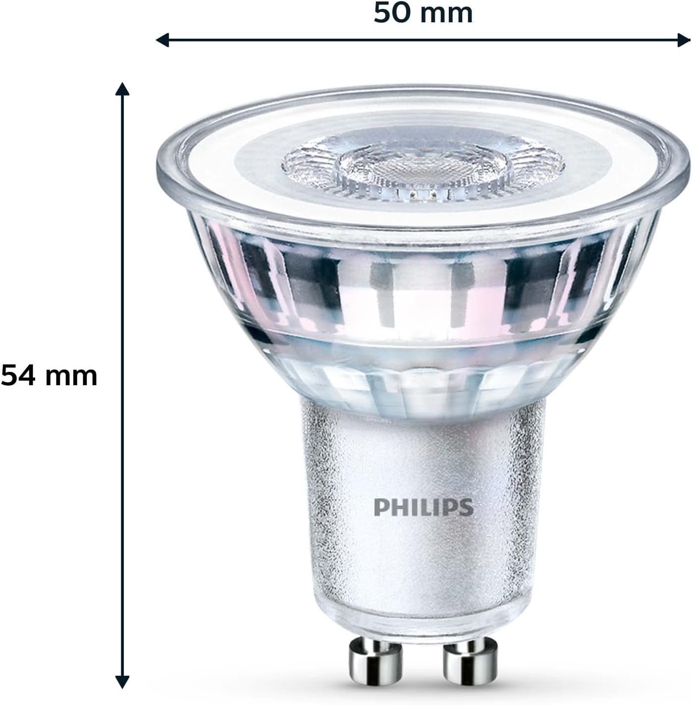 Philips LED Faretto LED, Luce Bianca Fredda, 50 W, GU10, 2 pezzi - immagine 3