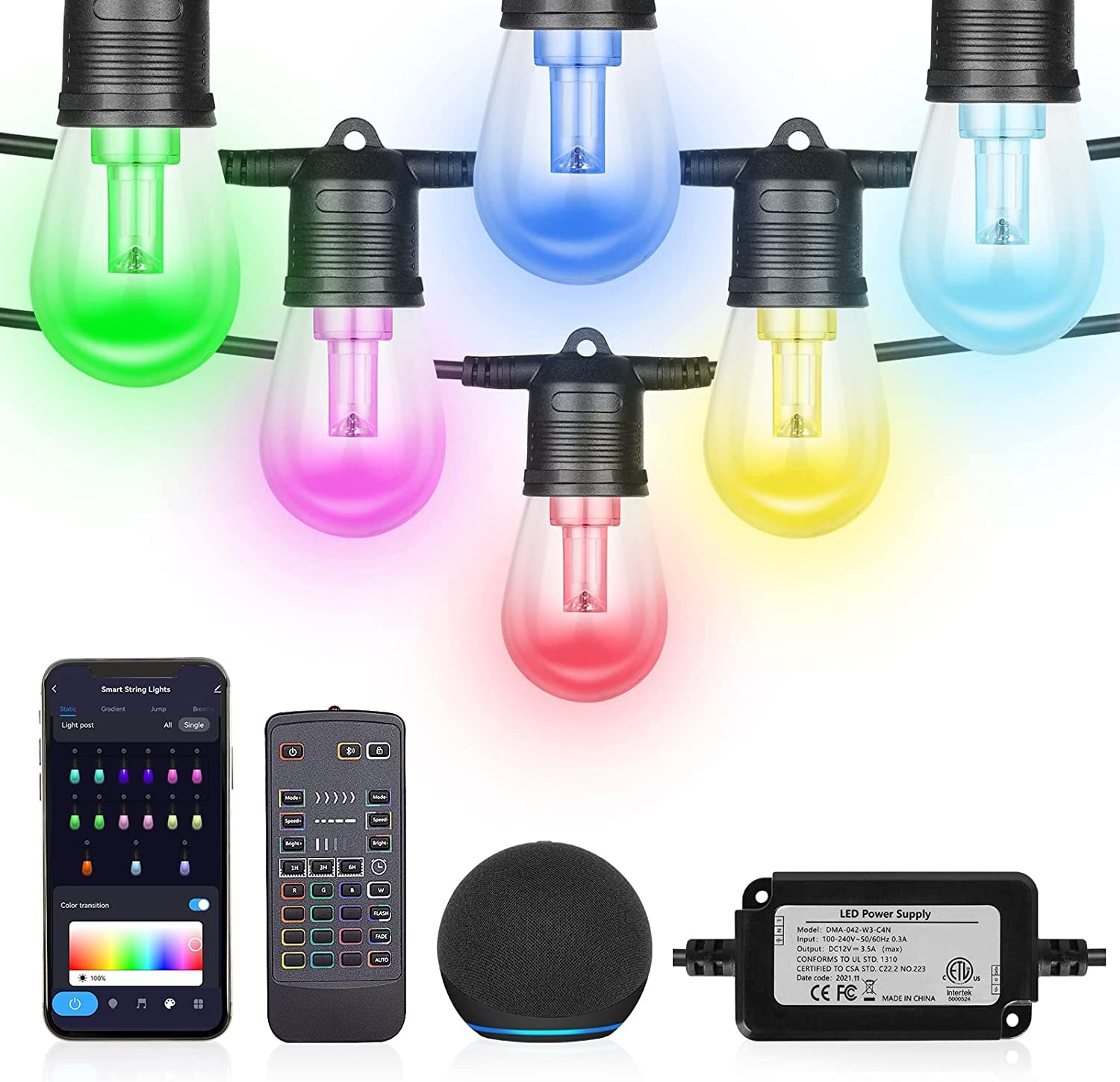 Pesken Catena Luminosa Esterno Smart RGB 30M