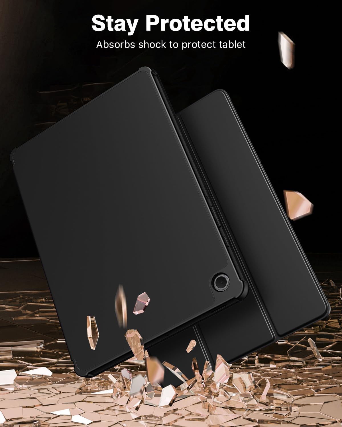 Timovo Custodia per Samsung Galaxy Tab S10 Lite 10.9" 2025, Nero - immagine 4