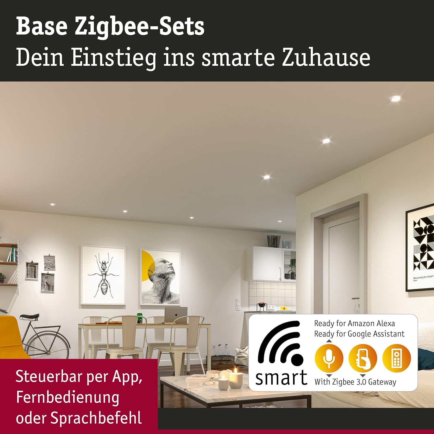 Paulmann 92463 Lampada LED da Incasso Base Smart Home Zigbee - immagine 2