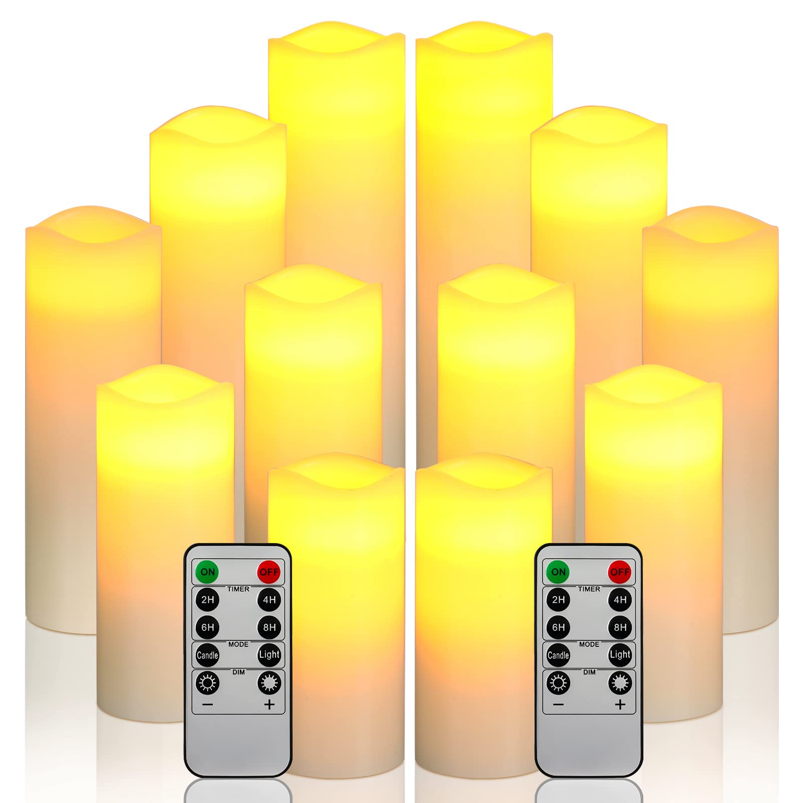 Da by LED Candele Senza Fiamma a Batteria (12 pezzi)