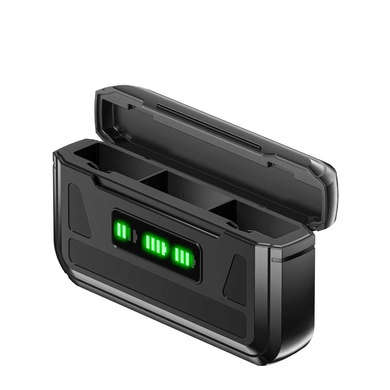 Cityork Caricabatterie 3 Slot con 3 Batterie 2400 mAh