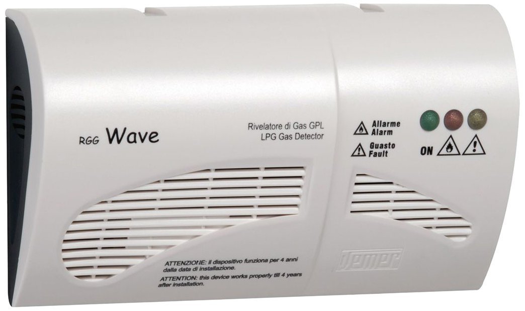 Vemer VN785200 RGG Wave - Rilevatore Gas GPL, Bianco