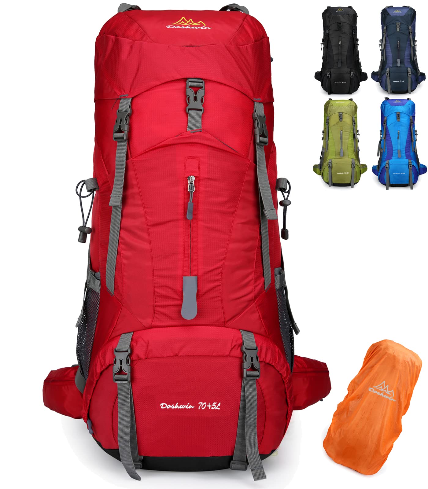 Doshwin Zaino da Campeggio Trekking 70 + 5L