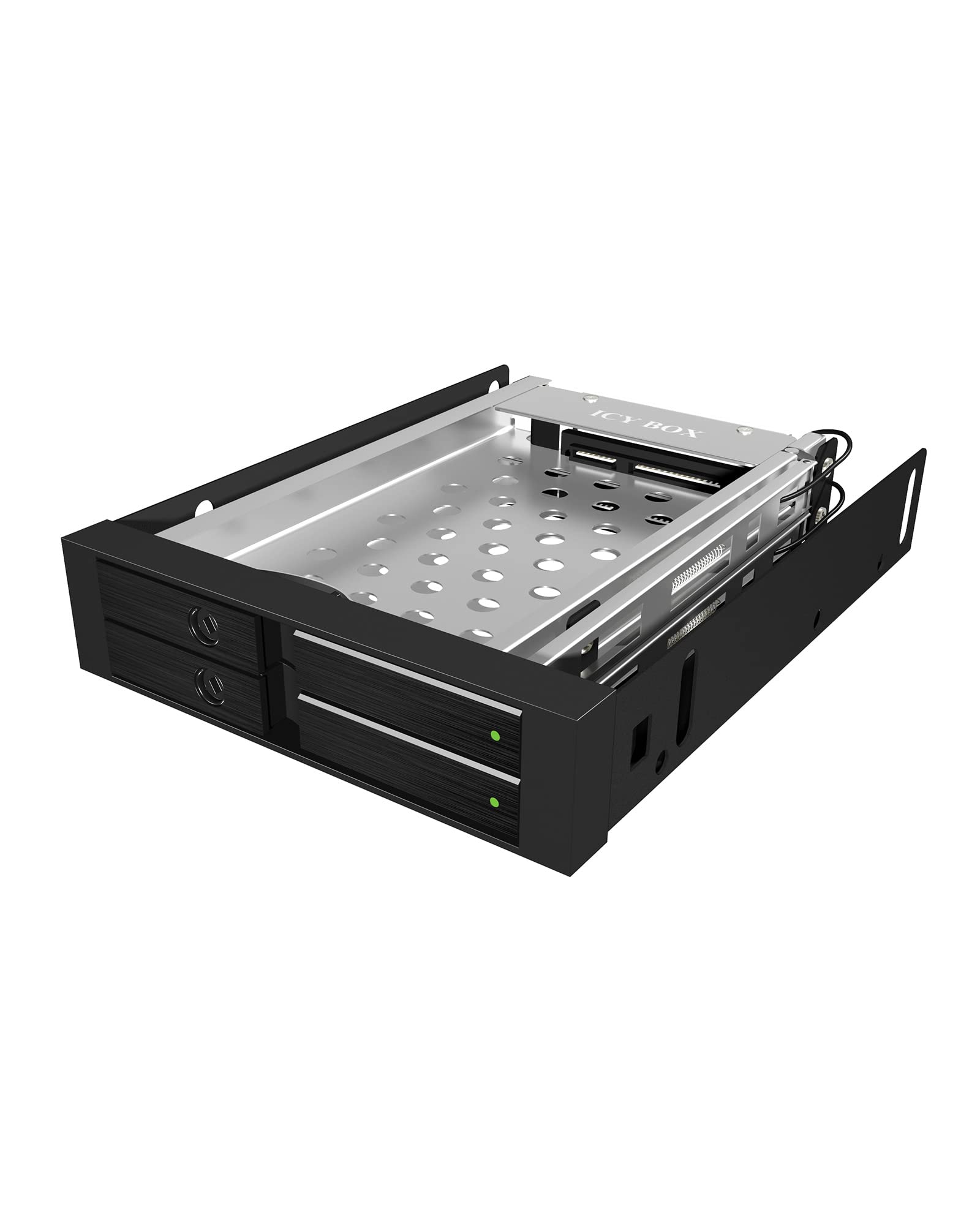 Icy Box IB-2227StS - Cornice di ricambio per 2 x 2,5'' (6,35 cm) HDD e SSD