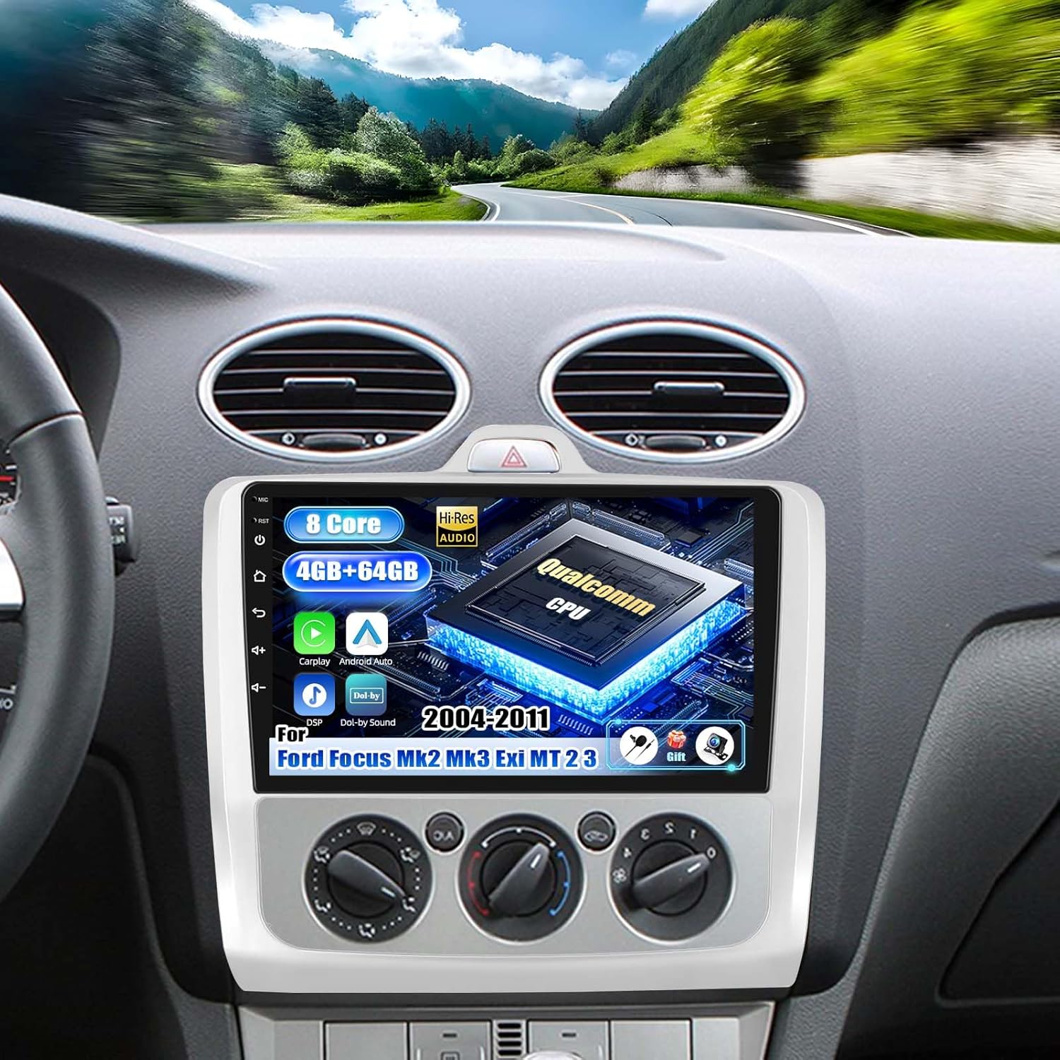 Sixwin Android 15 Autoradio per Ford Focus (2004-2011) - immagine 1