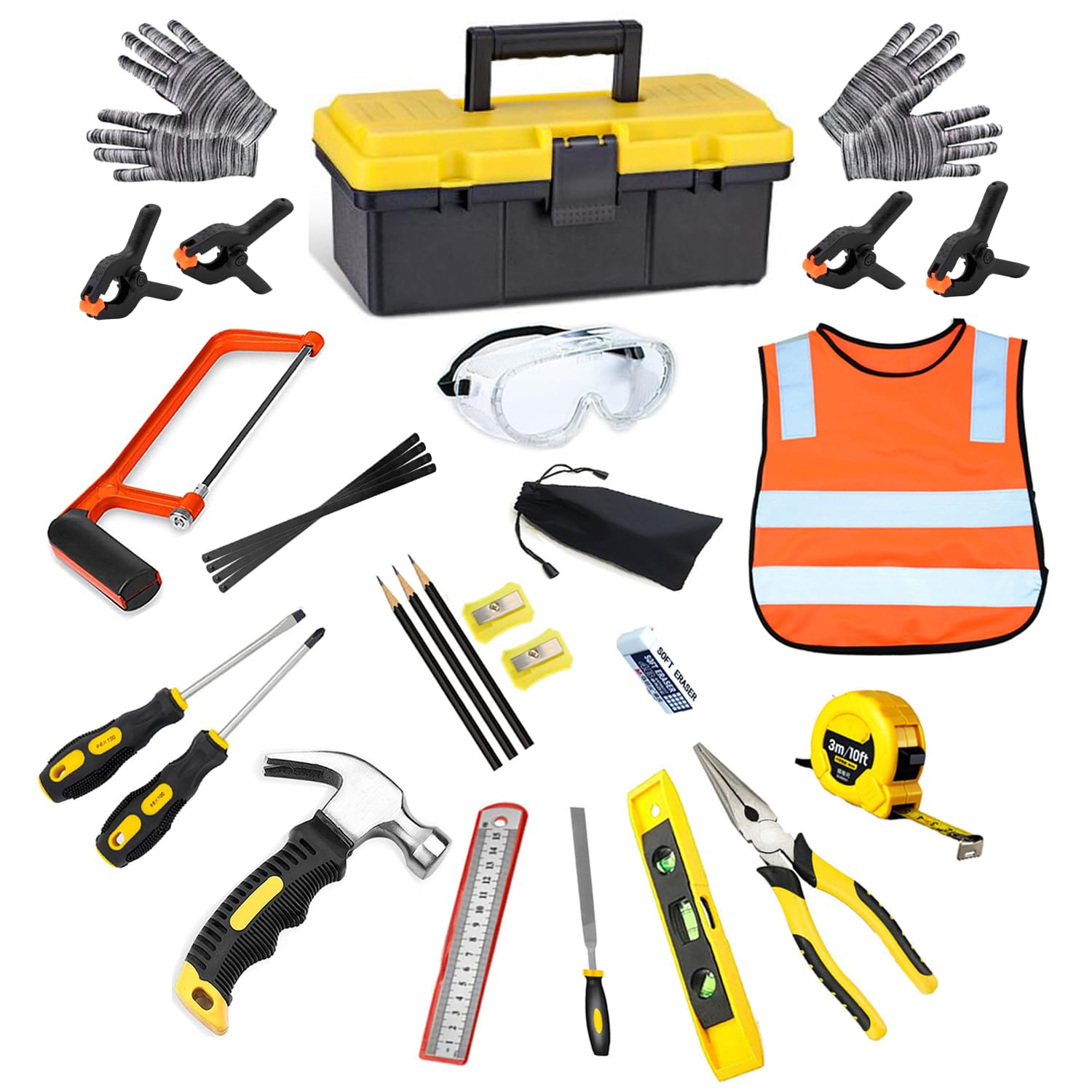 QeeHeng Set Strumenti Reali per Bambini 30 Pezzi