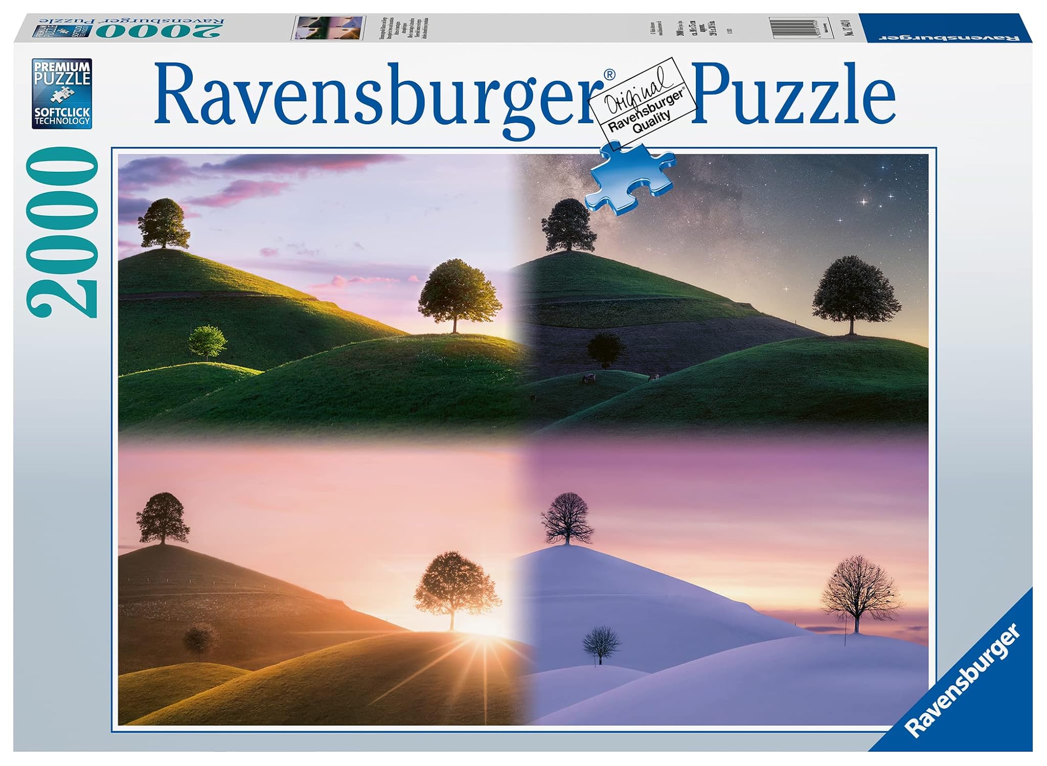 Ravensburger- Puzzle 2000 Pezzi-Le Stagioni Adulto, 4005556174430