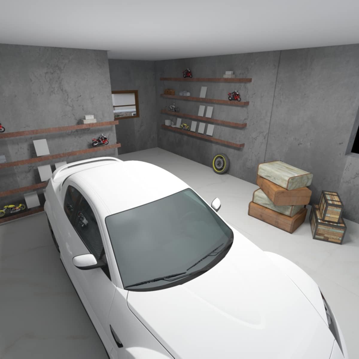 Totio Carta da Parati Autoadesiva Cemento Grigio Scuro 80cm x 4m - immagine 8