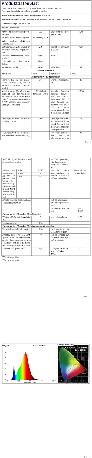 Klighten Applique Lunga da Esterno/Interno 28W 104cm, Nero - immagine 8