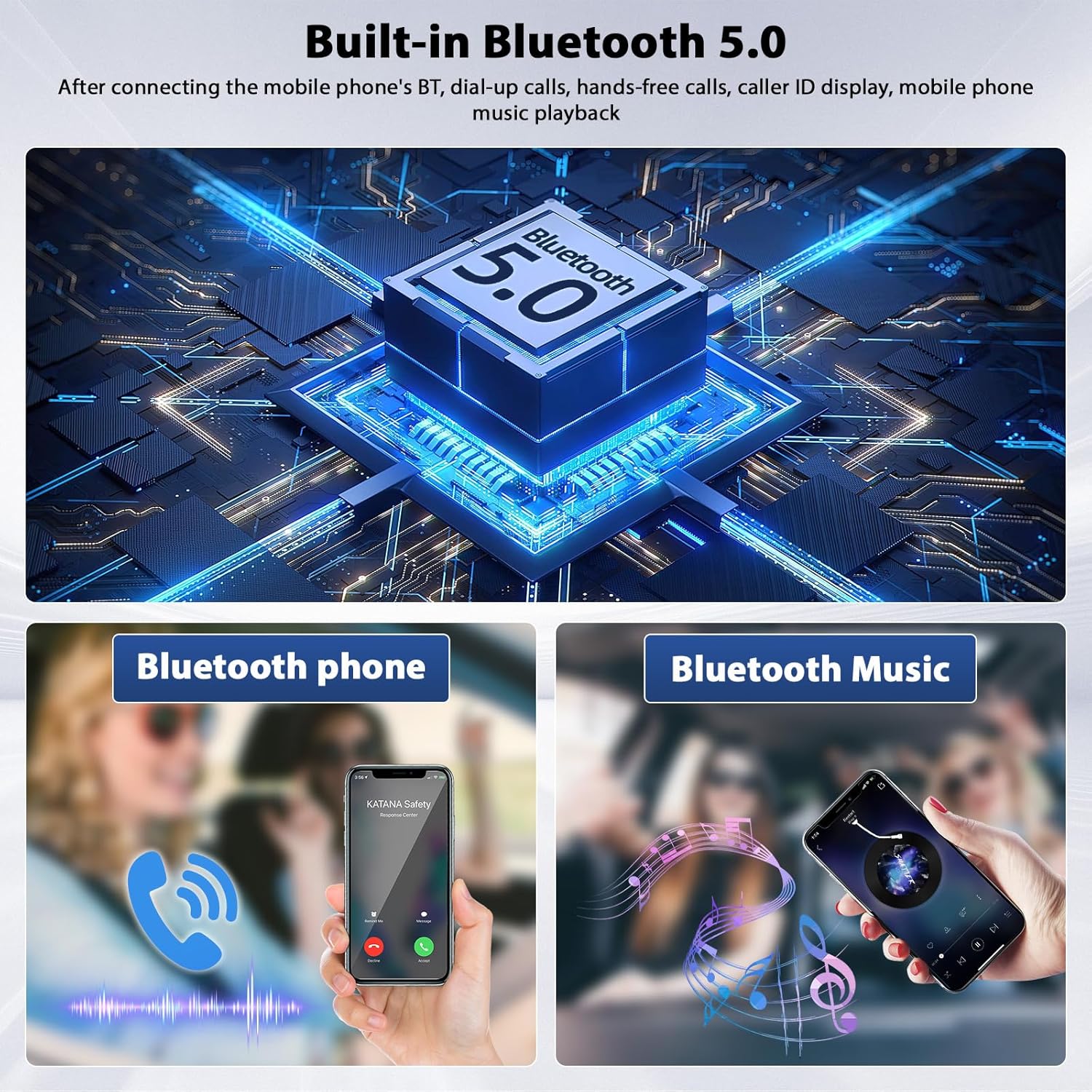 Inefala Autoradio Bluetooth 1 Din 9" Touchscreen - immagine 4