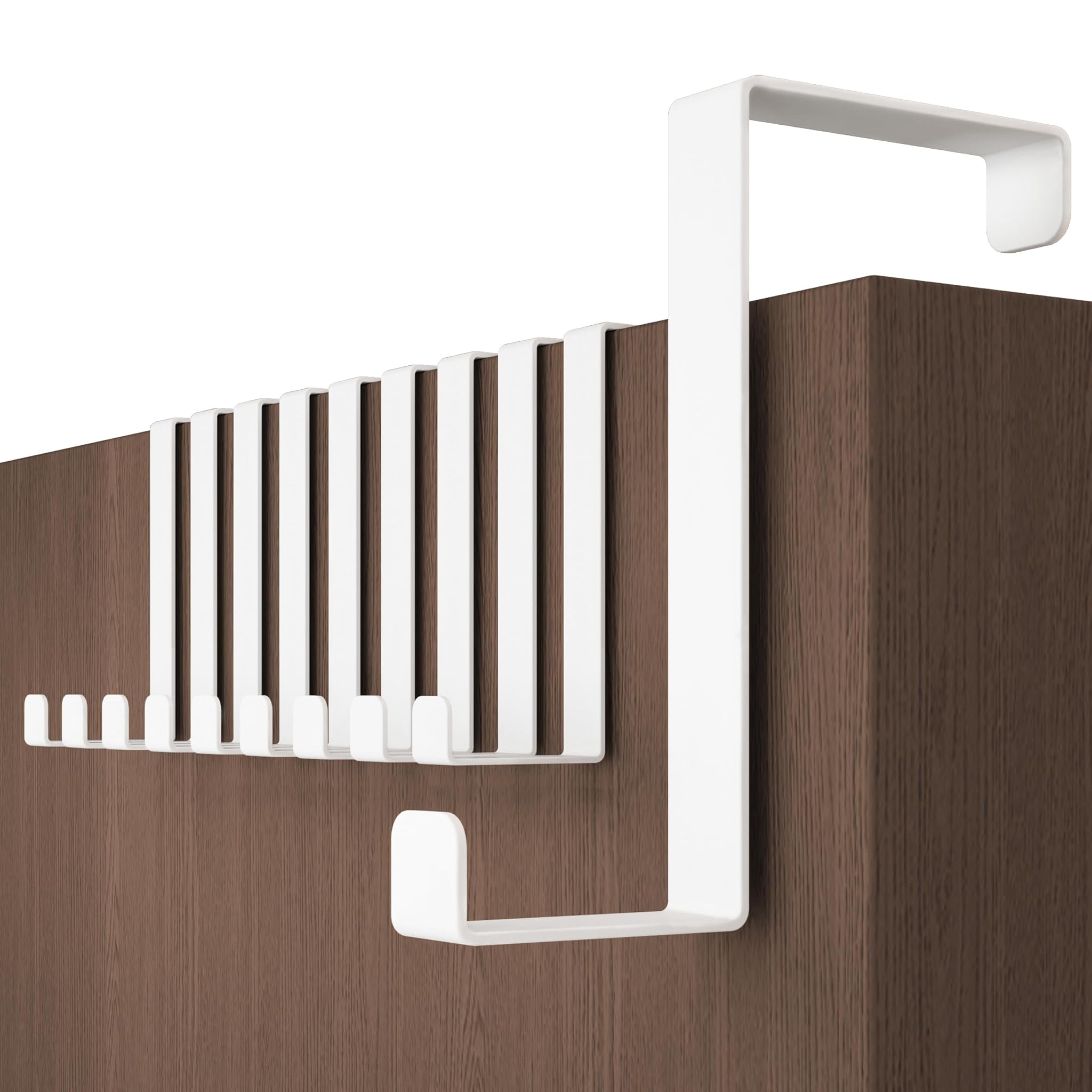 Menz Attaccapanni da Porta - 10 Pezzi, Bianco