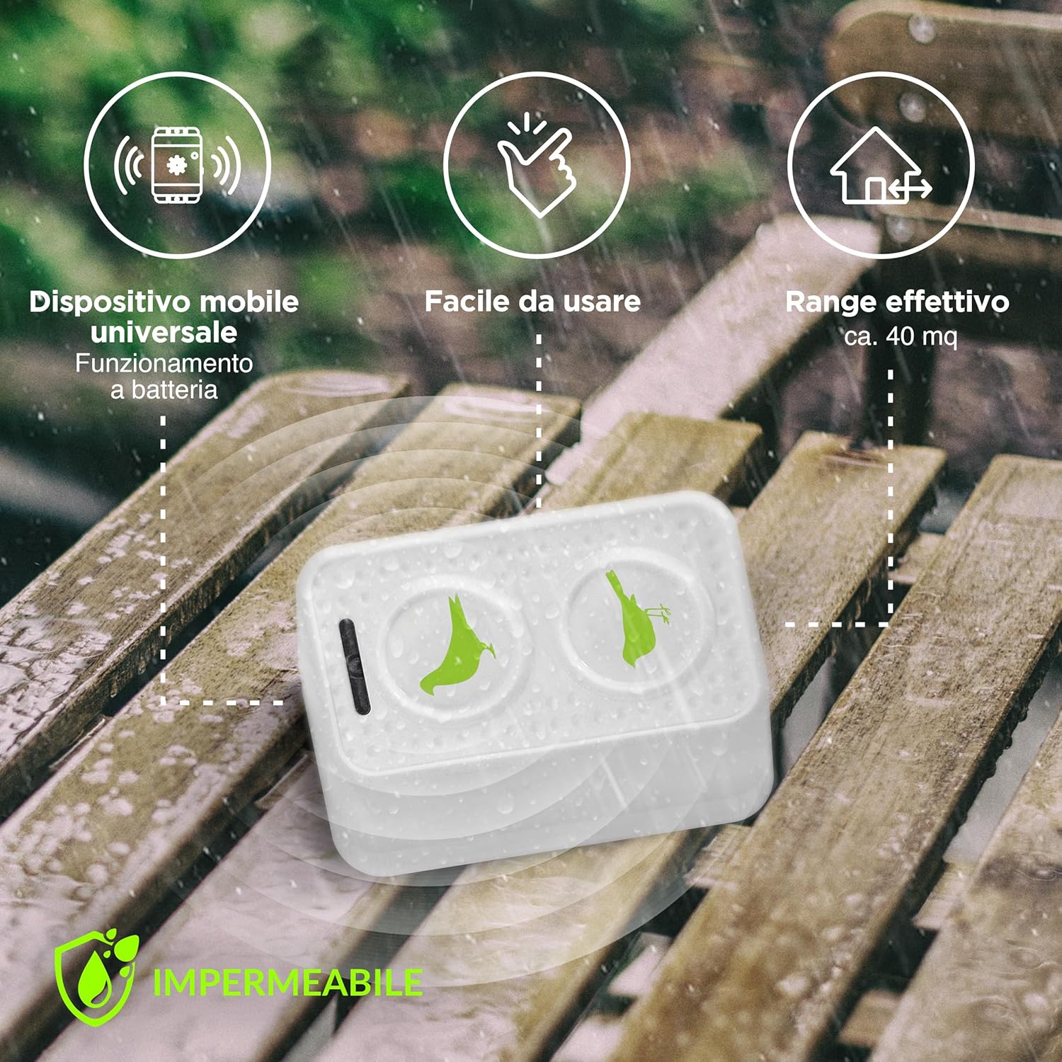 Isotronic Deterrente Piccioni Ultrasuoni (2 pezzi) - immagine 3