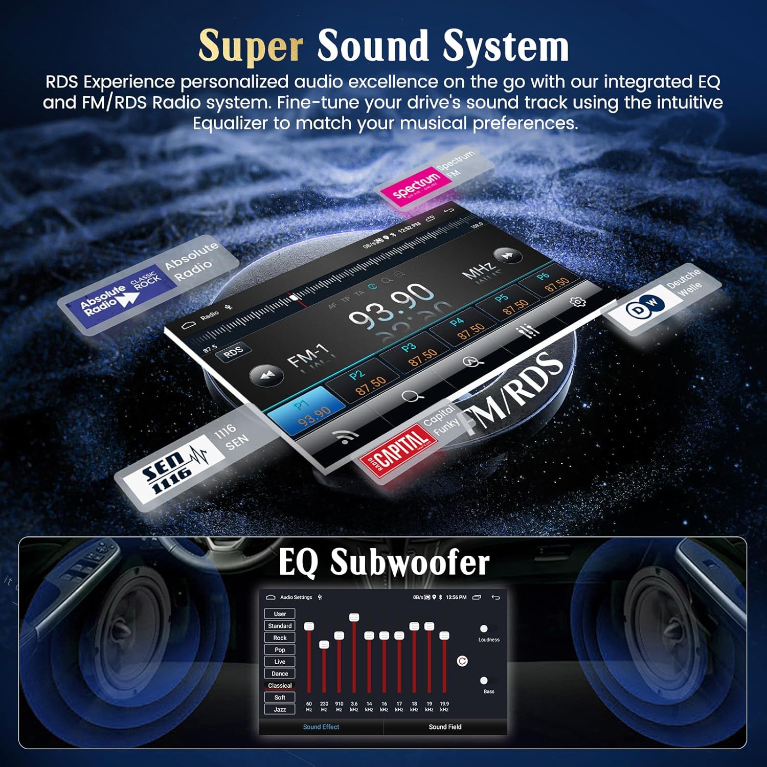 Hikity Autoradio Android 8 Pollici per VW Golf 5 6 - immagine 6