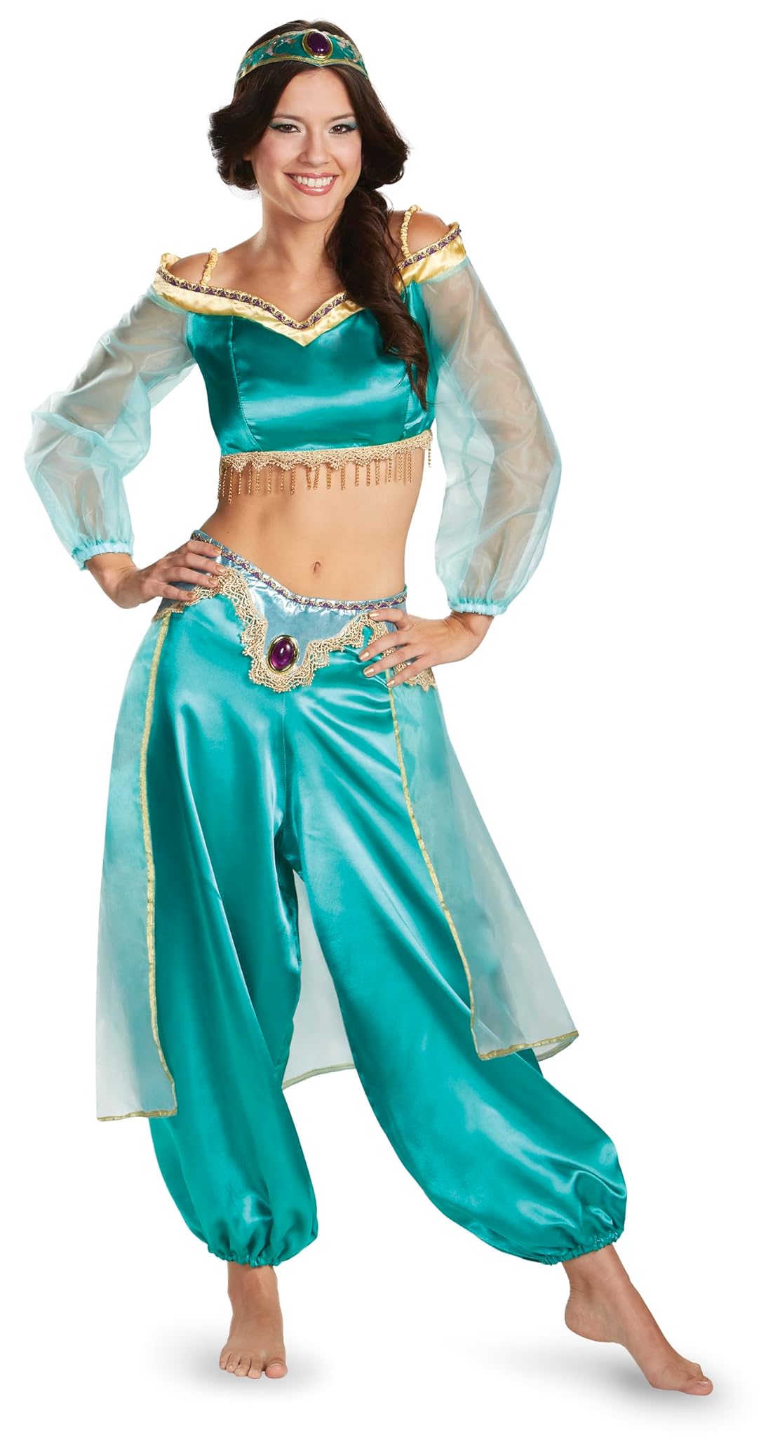 Disney Aladdin Jasmine Sassy Prestige Costume Ufficiale