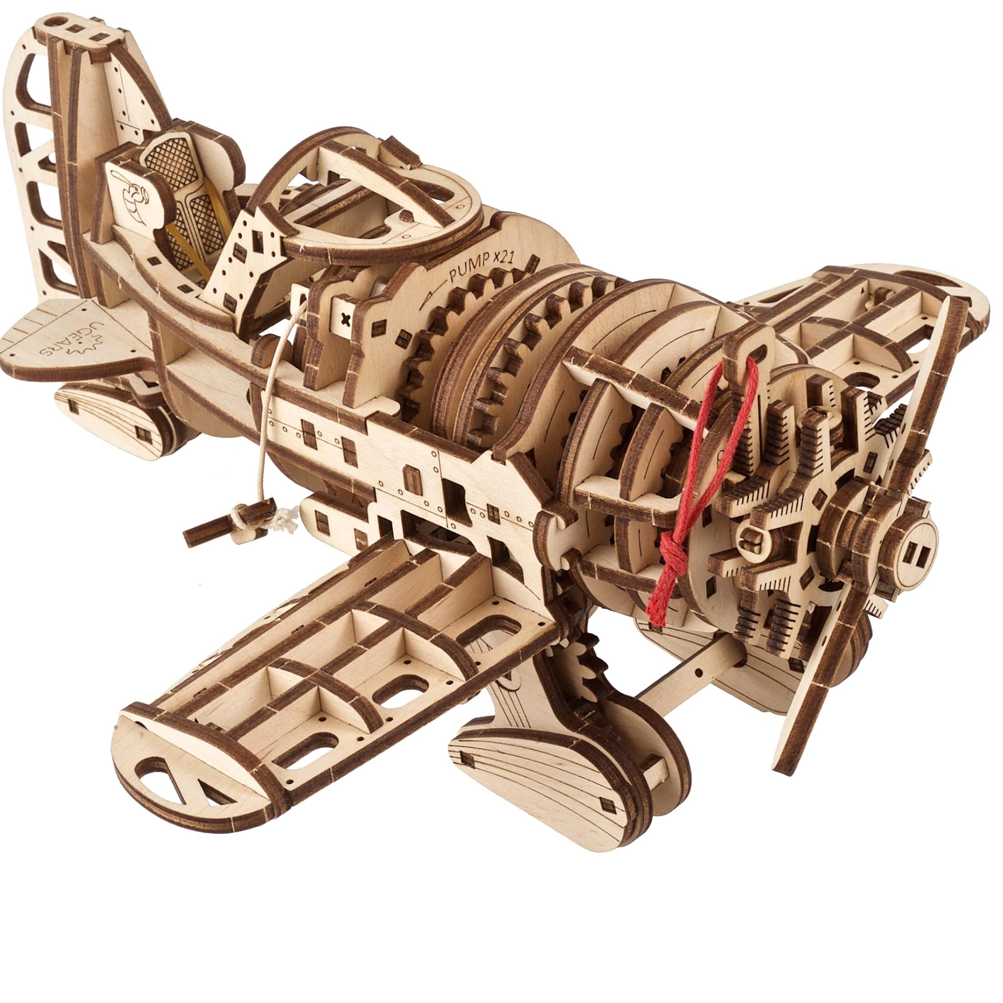 Ugears Modellino Aereo in Legno d’Epoca - Mad Hornet