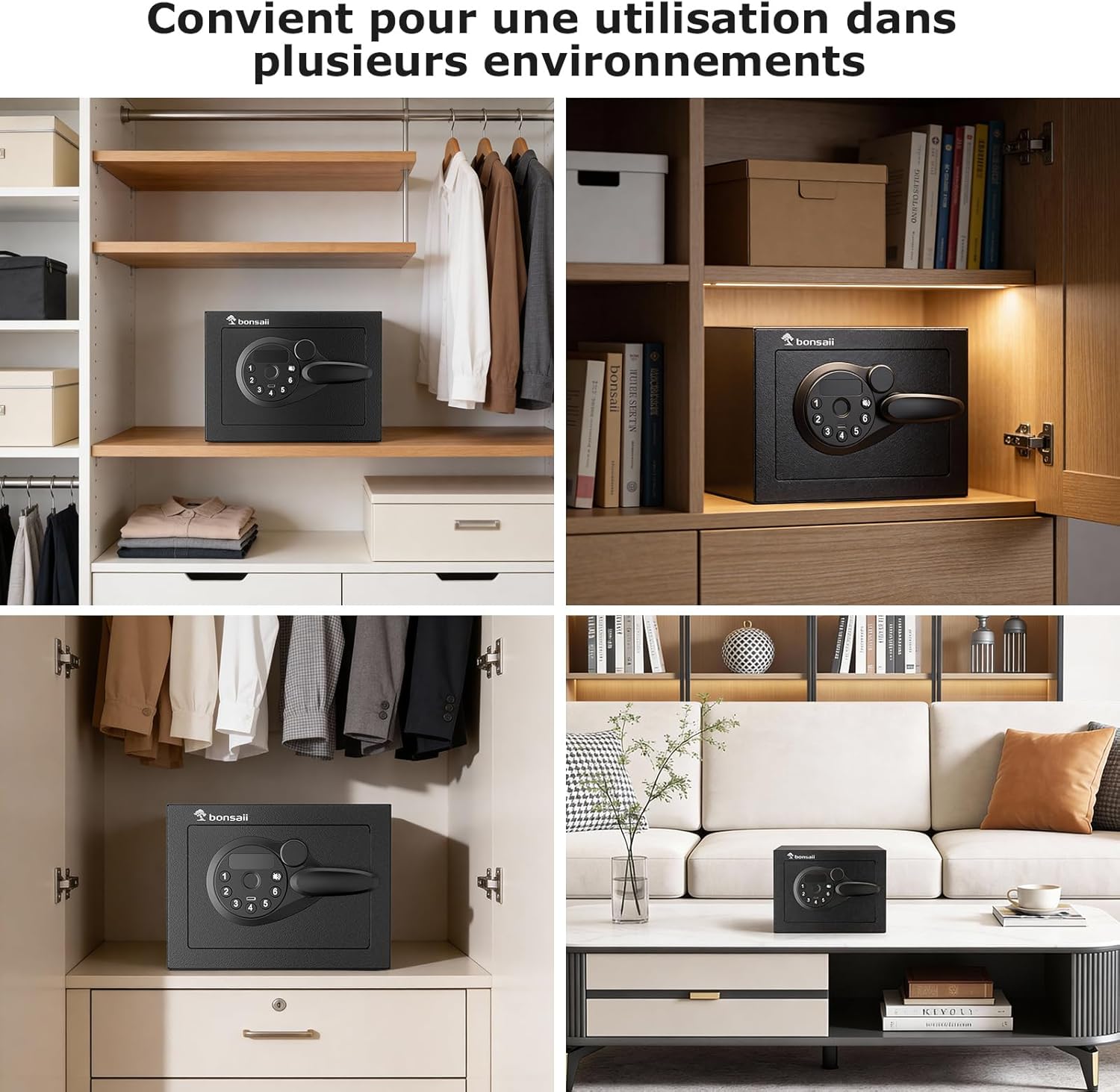 Bonsaii Cassaforte Mini 6.6L con Display LED - immagine 6