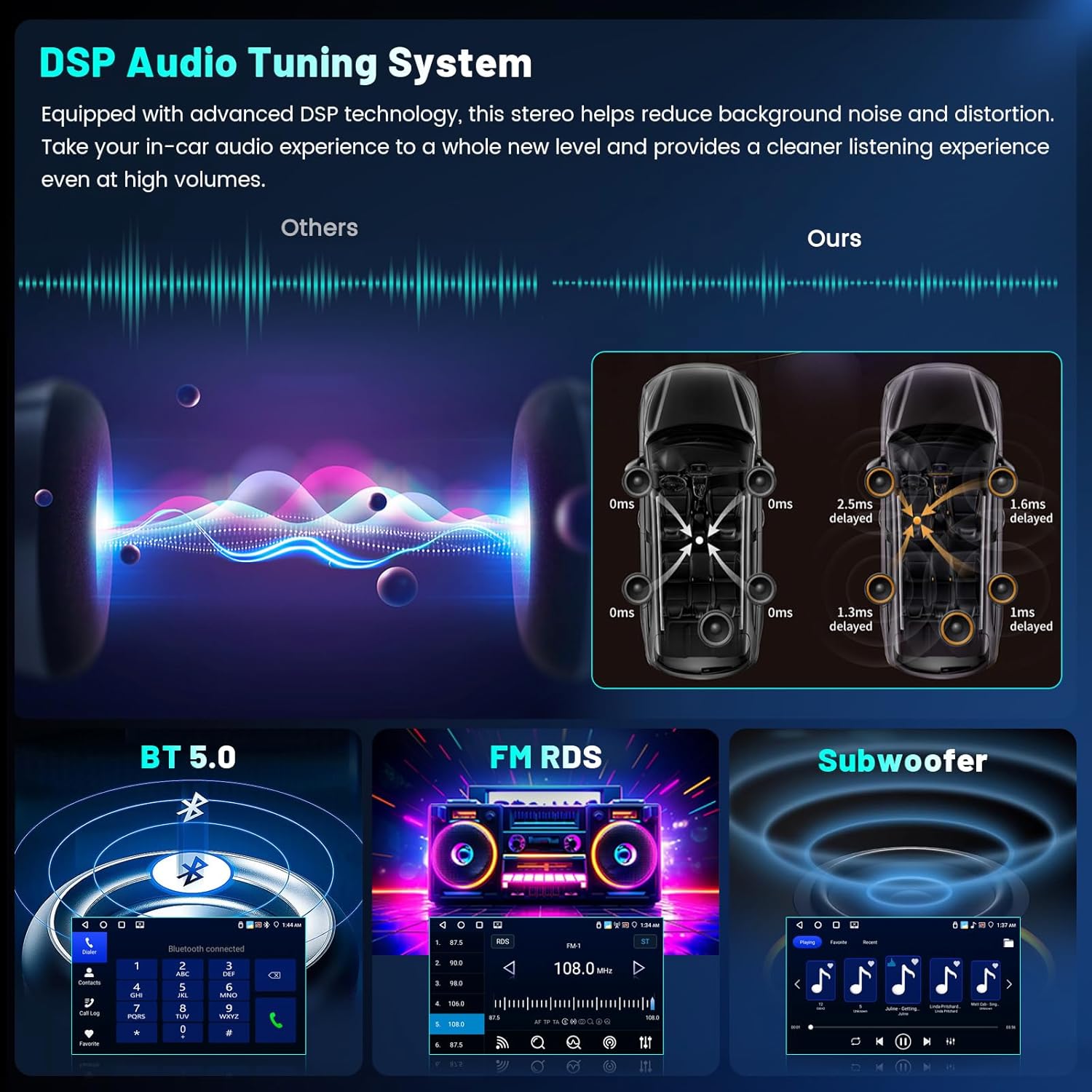 Hikity Android 15 Autoradio 9'' per Toyota Yaris (2005-2011) - immagine 7