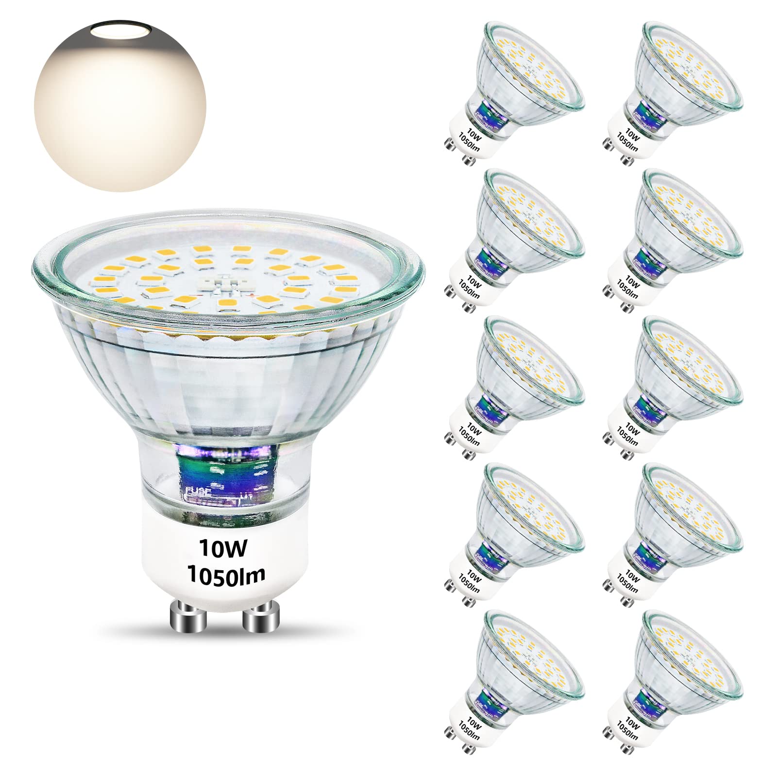 Unikcst Lampadine GU10 LED 10W (10pz)