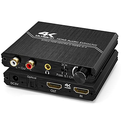 Tendak Estrattore Audio HDMI 2.0 4K con Controllo Volume