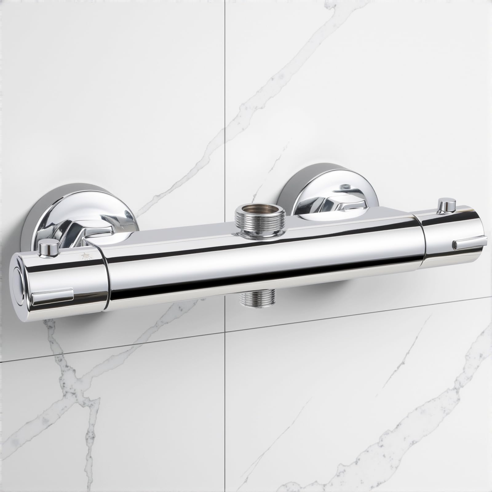 Rubinetto doccia miscelatore termostatico cromato