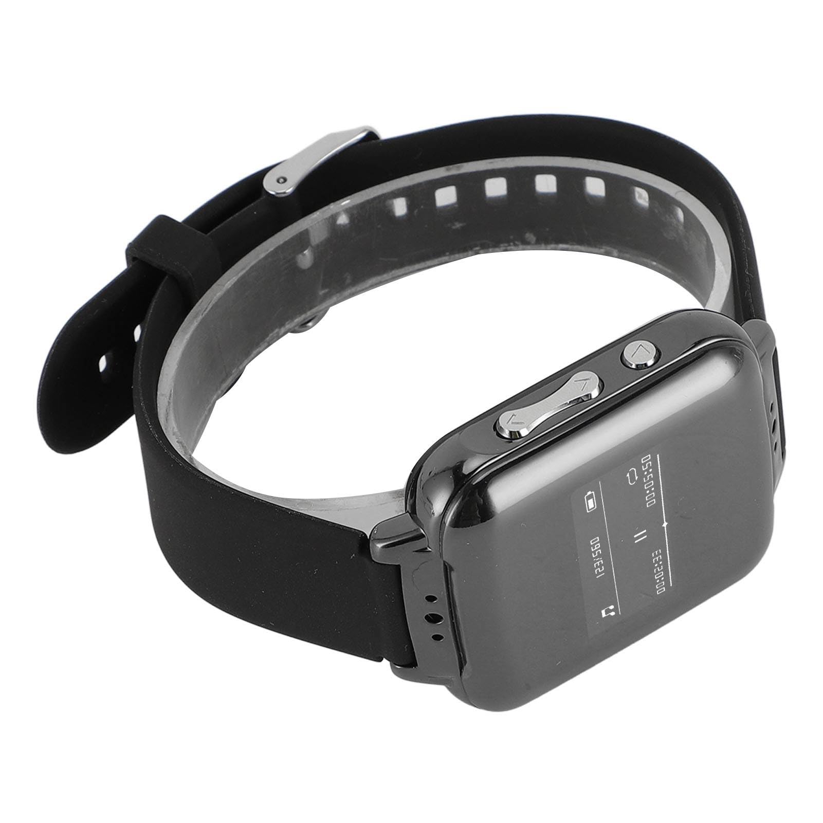 Orologio con Registratore Vocale, Dispositivo di Registrazione Braccialetto Vocale Audio, Registratore Audio con Cancellazione del Rumore con MP3, Sveglia, e Book, Riproduzione